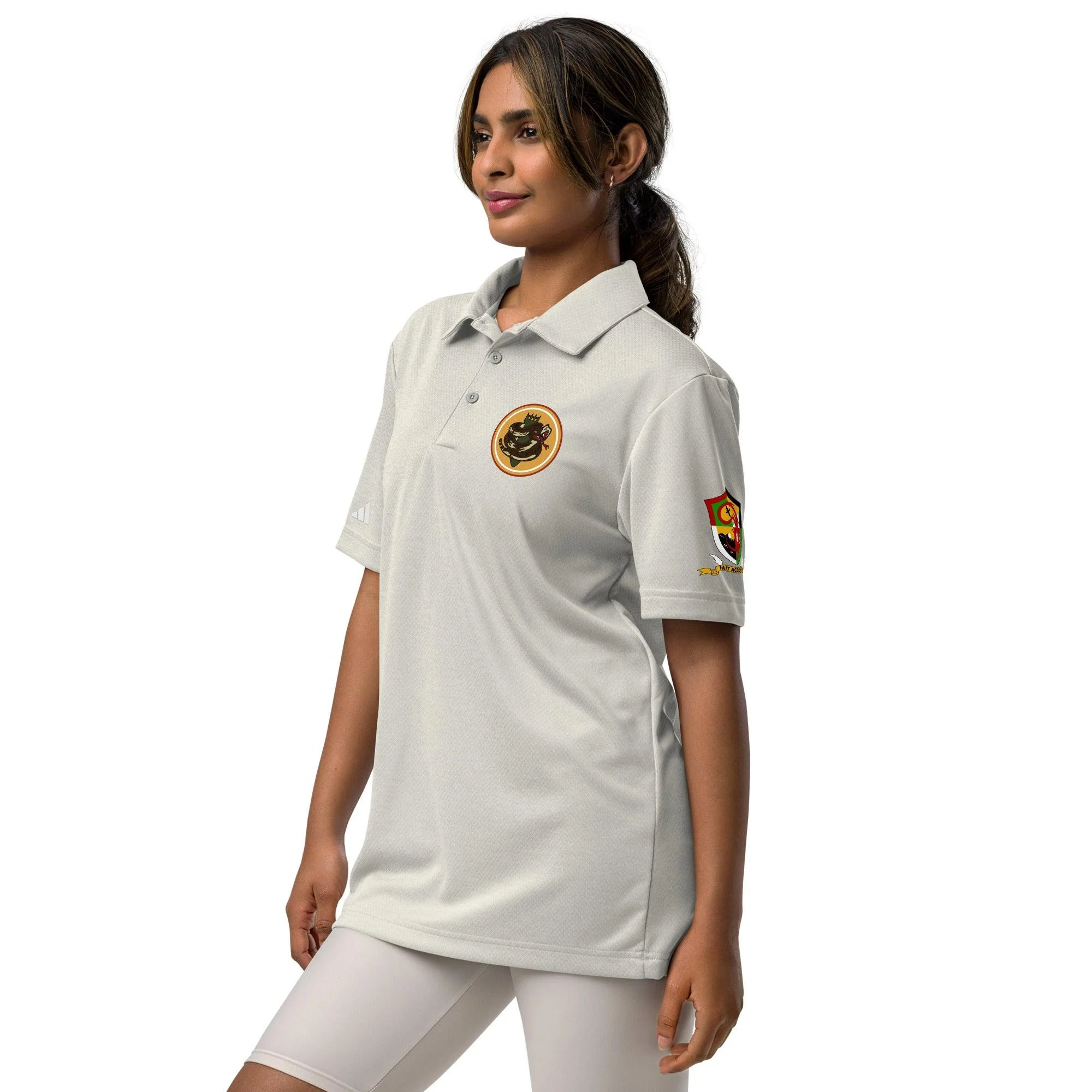 750th Bombardment Squadron Adidas® Unisex Space-Dyed Polo - Image 23