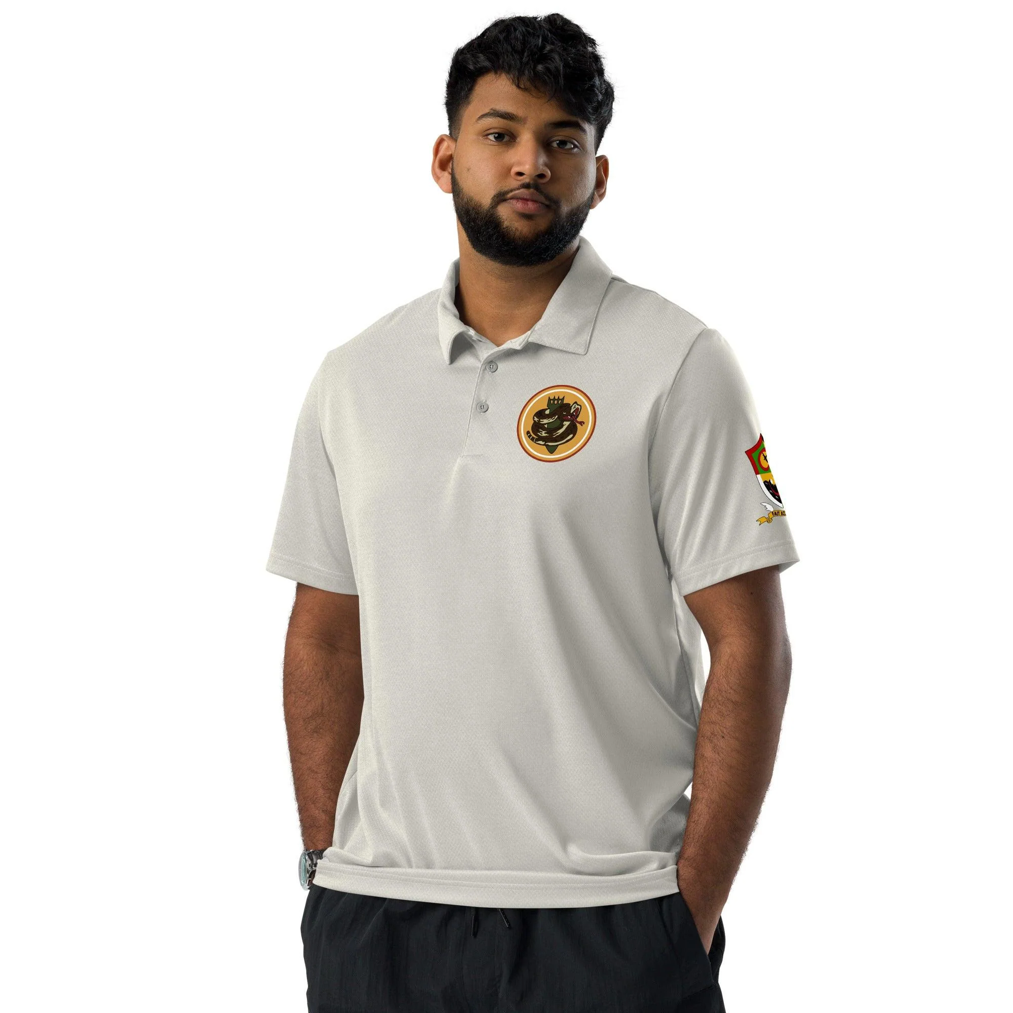 750th Bombardment Squadron Adidas® Unisex Space-Dyed Polo - Image 24
