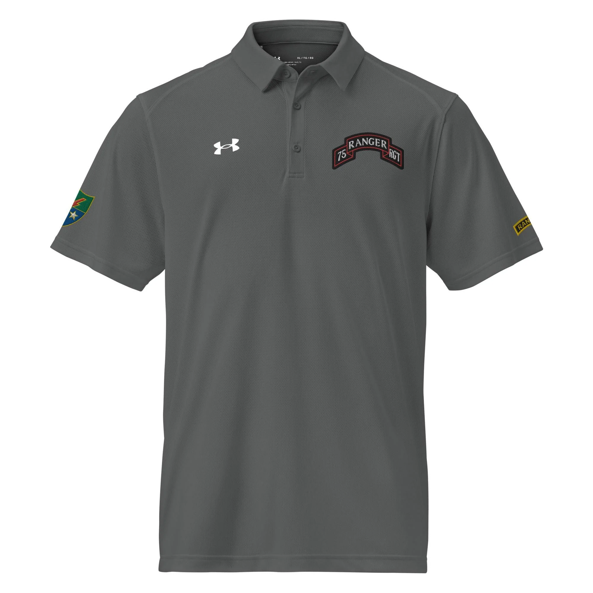 75th Ranger Regiment Tab Embroidered Under Armour® Men's Polo - Image 9