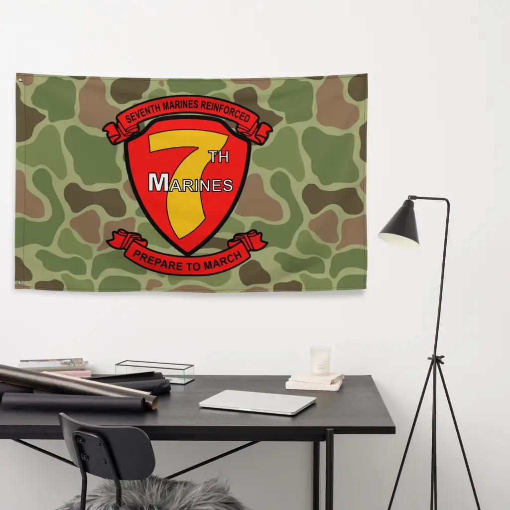 7th Marine Regiment Frogskin Camo Flag - Image 4
