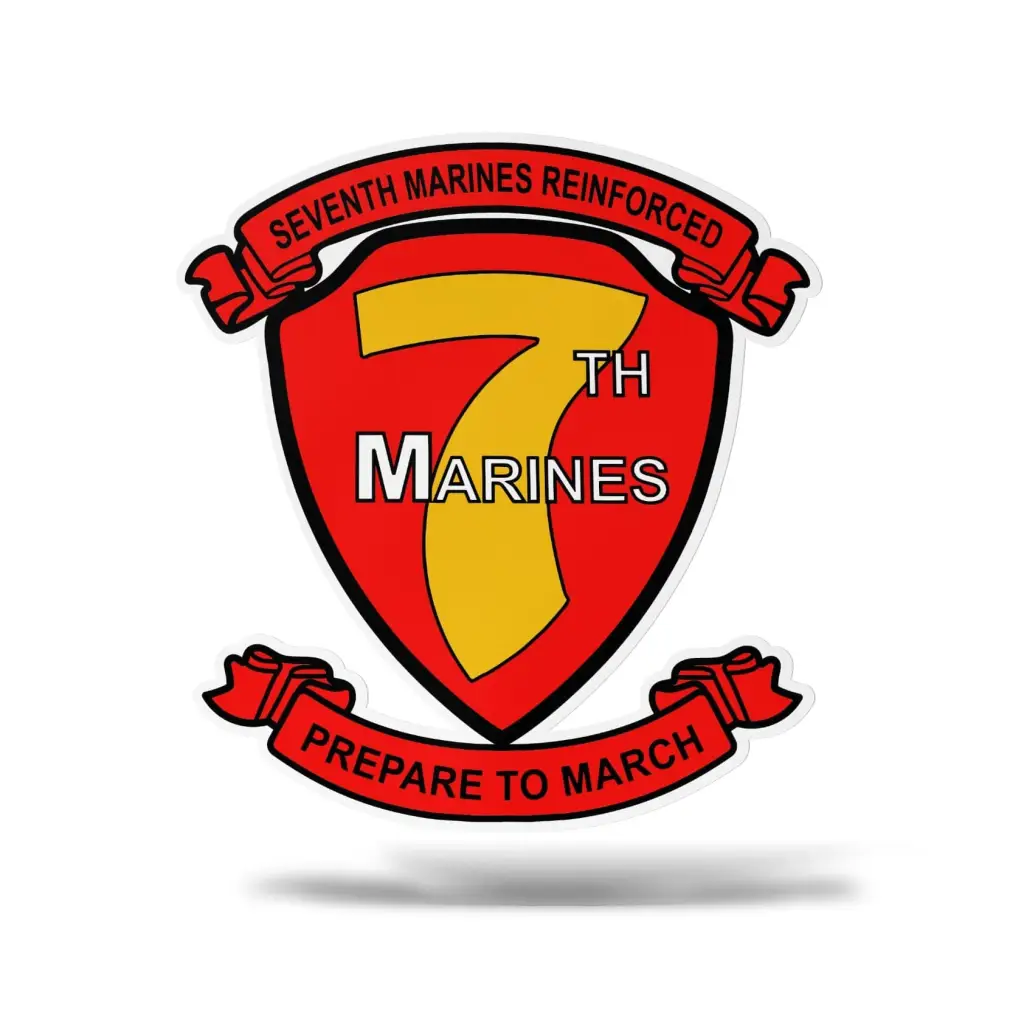 7th Marine Regiment Vinyl Sticker Decal - Image 2