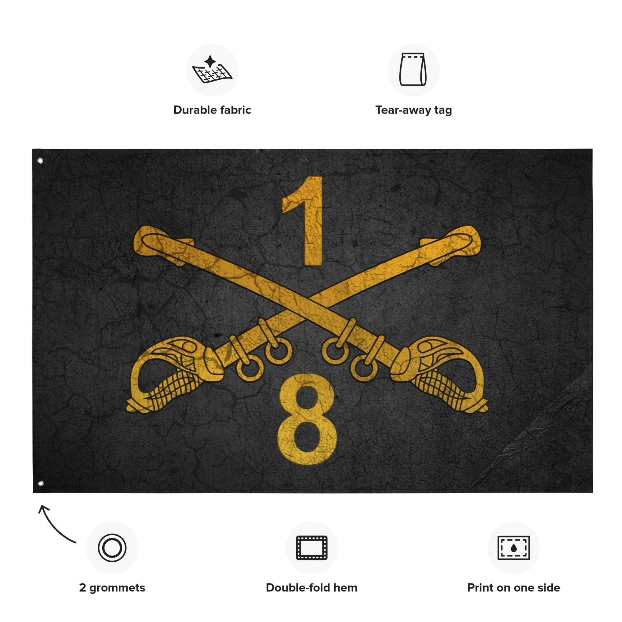 8-1 CAV Cavalry Sabers Black Flag - Image 2
