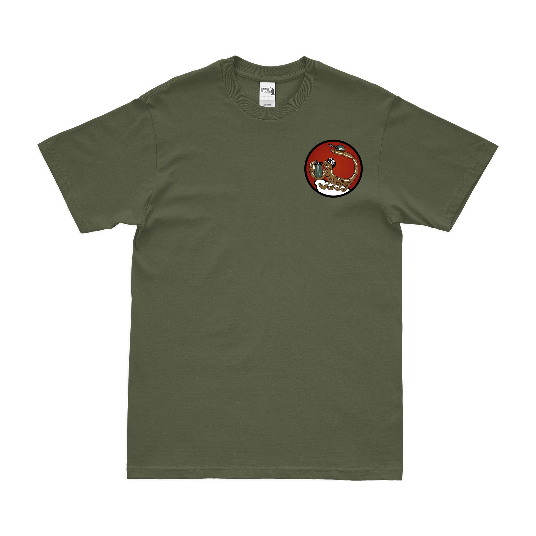 834th Bomb Squadron WW2 Left Chest Emblem T-Shirt - Image 2