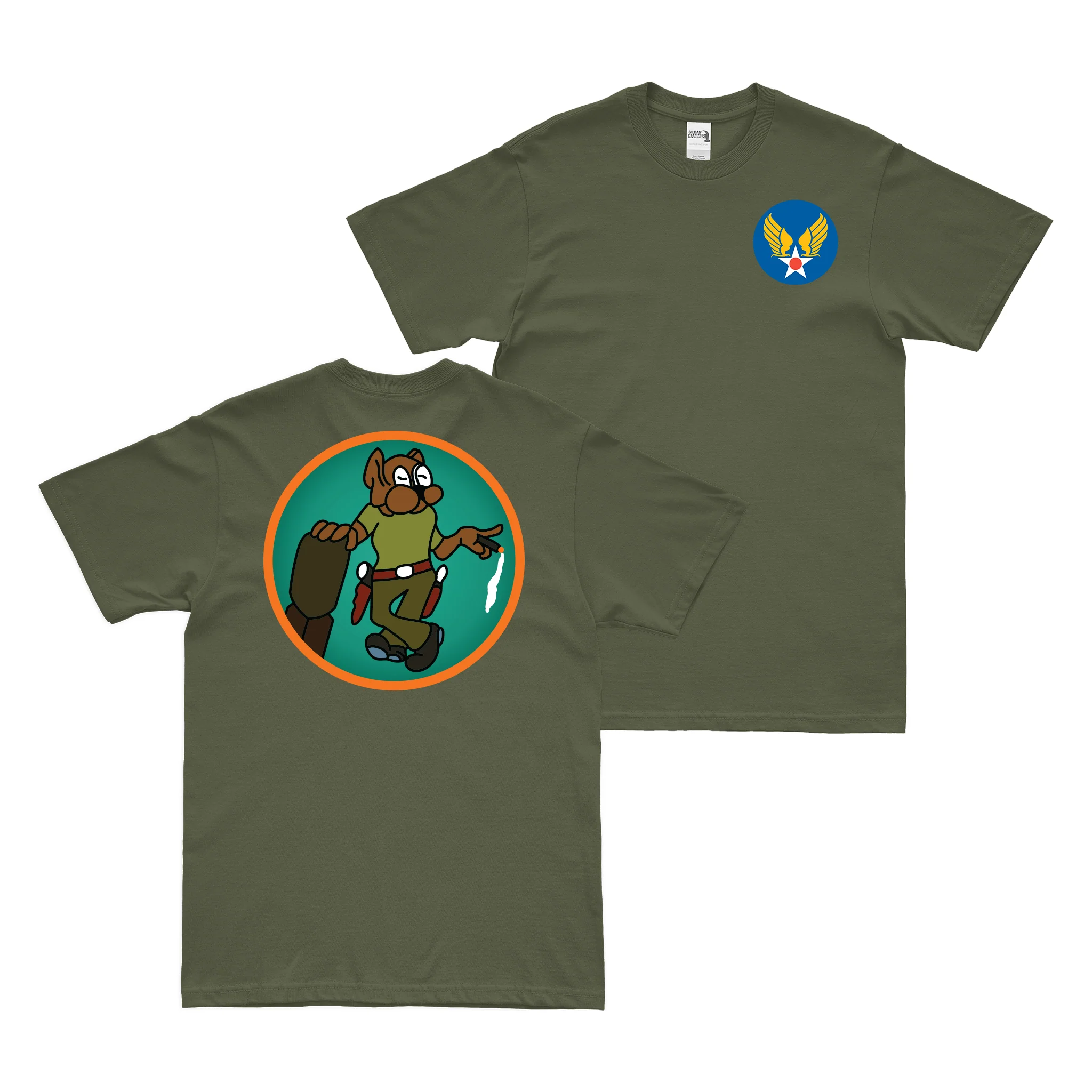 Double-Sided 840th Bombardment Squadron WW2 T-Shirt - Image 2