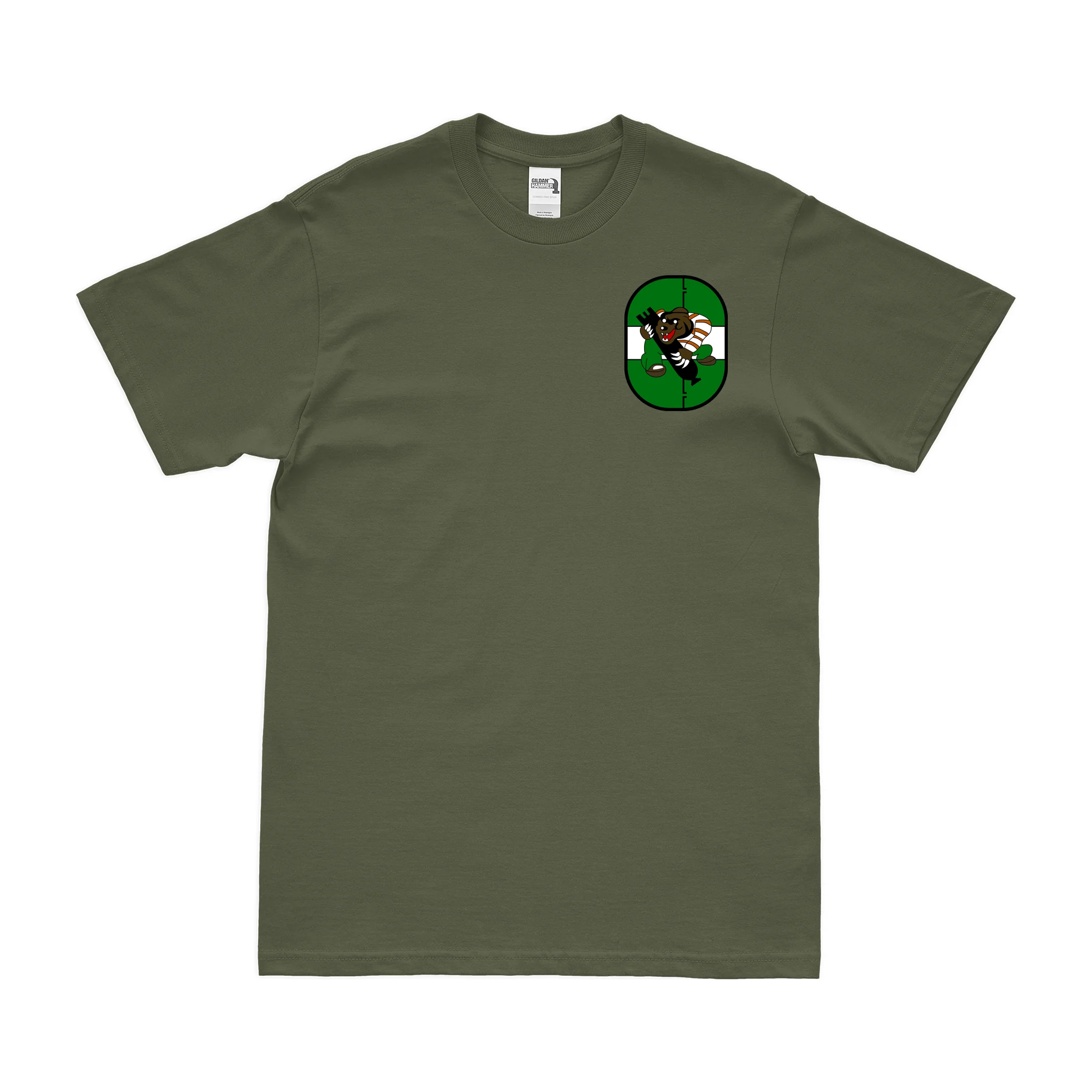 853rd Bomb Squadron WW2 Left Chest Emblem T-Shirt - Image 2