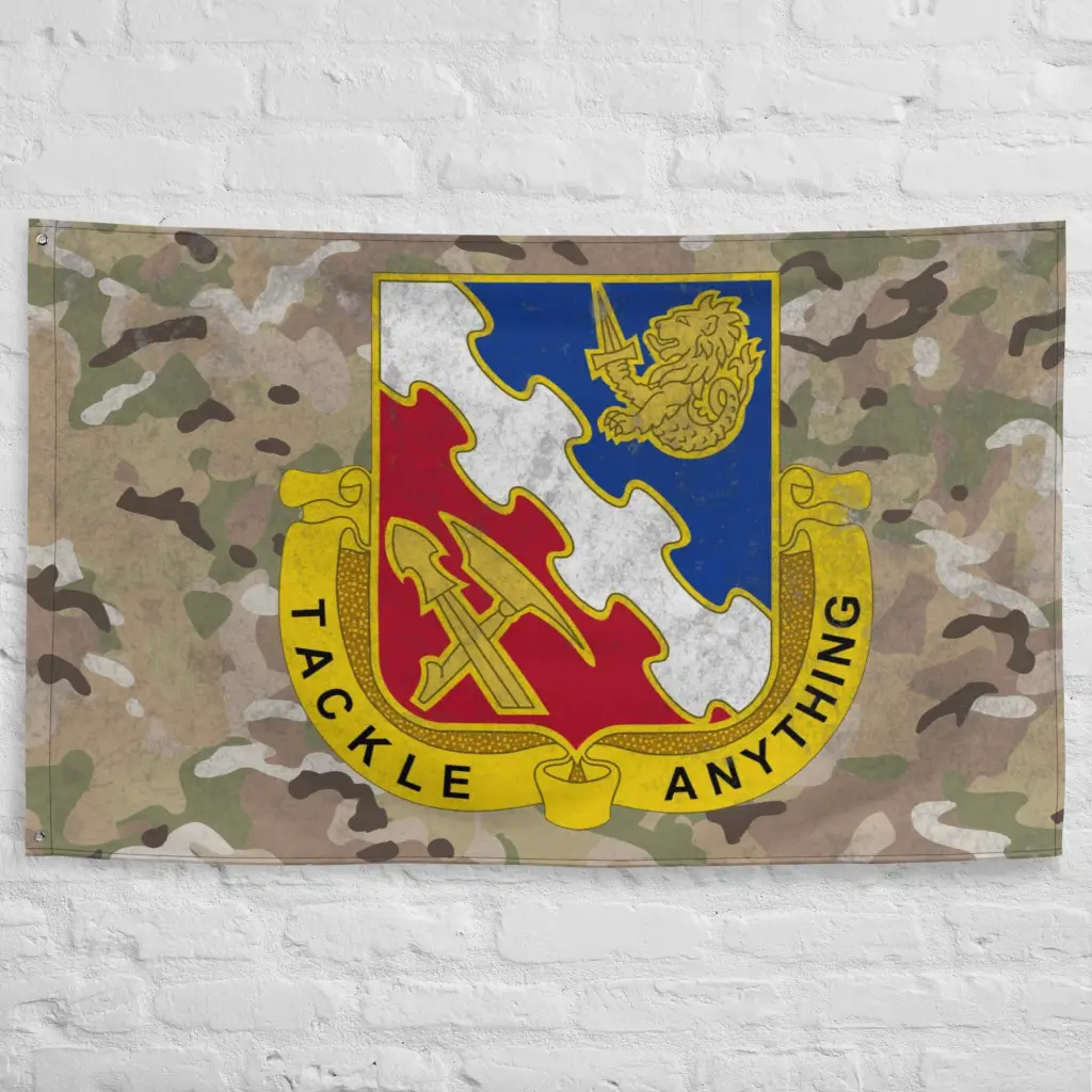 863rd Engineer Battalion Indoor Wall Flag - Image 5