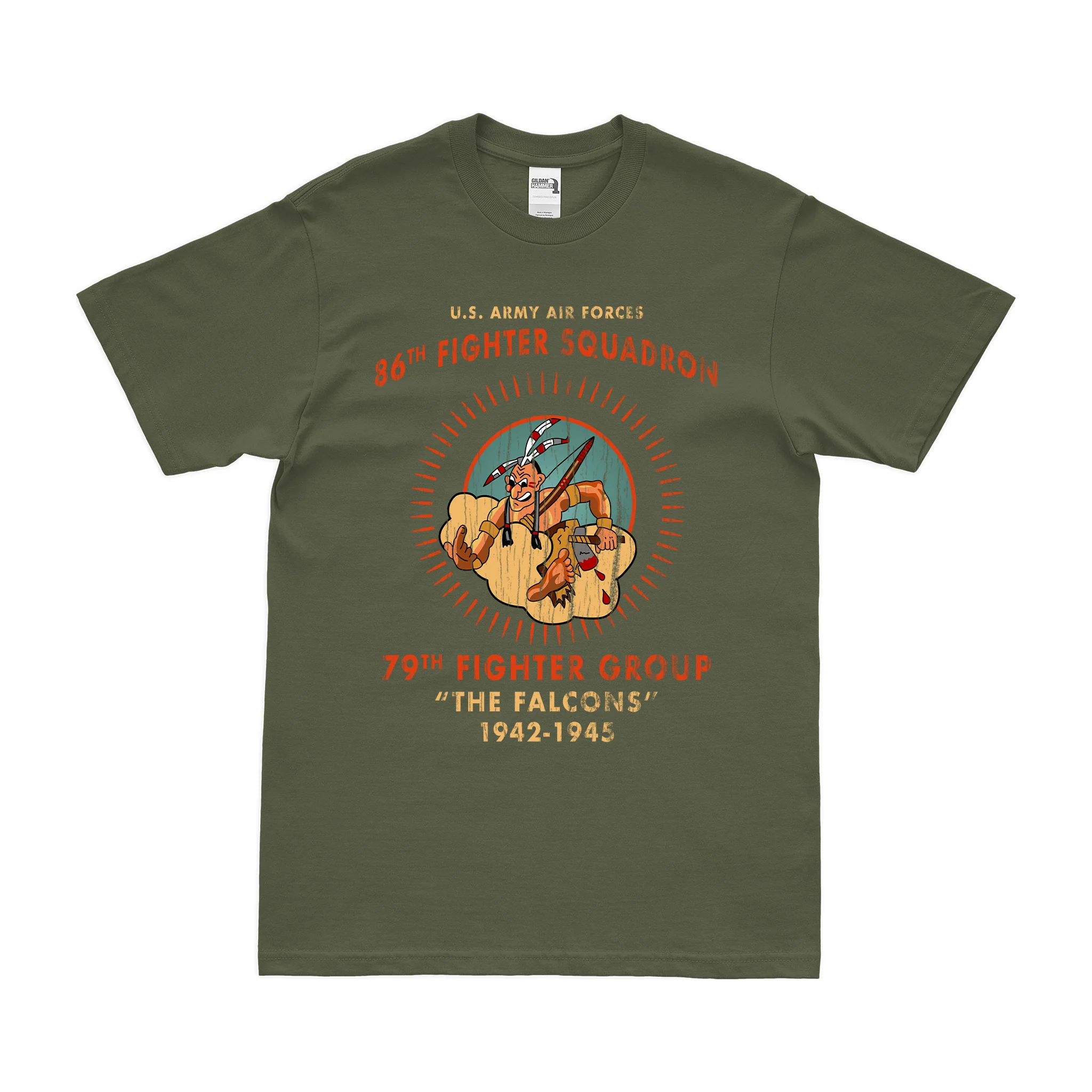 86th Fighter Squadron WW2 Legacy Tribute T-Shirt - Image 4