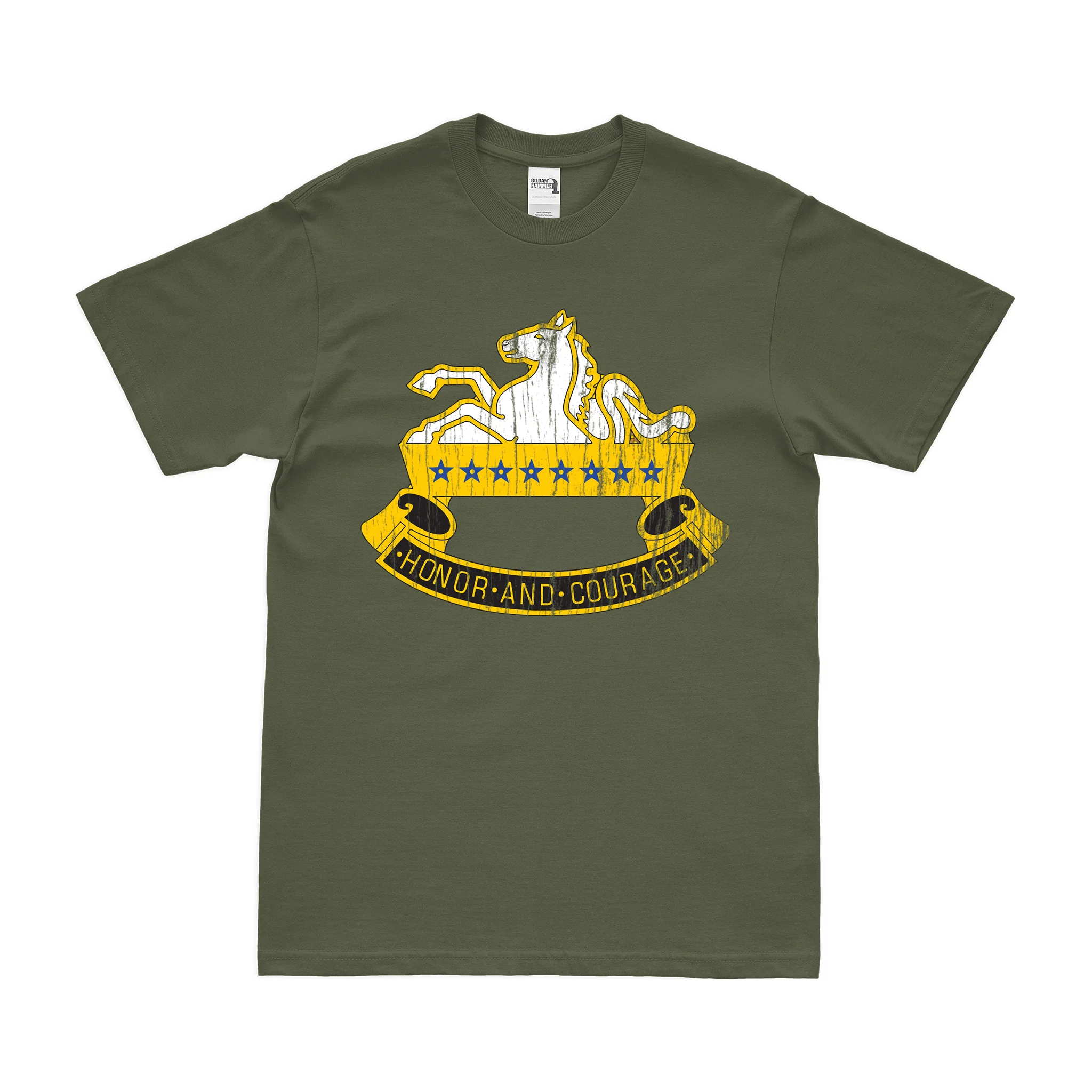 8th Cavalry Regiment Unit Emblem T-Shirt - Image 4
