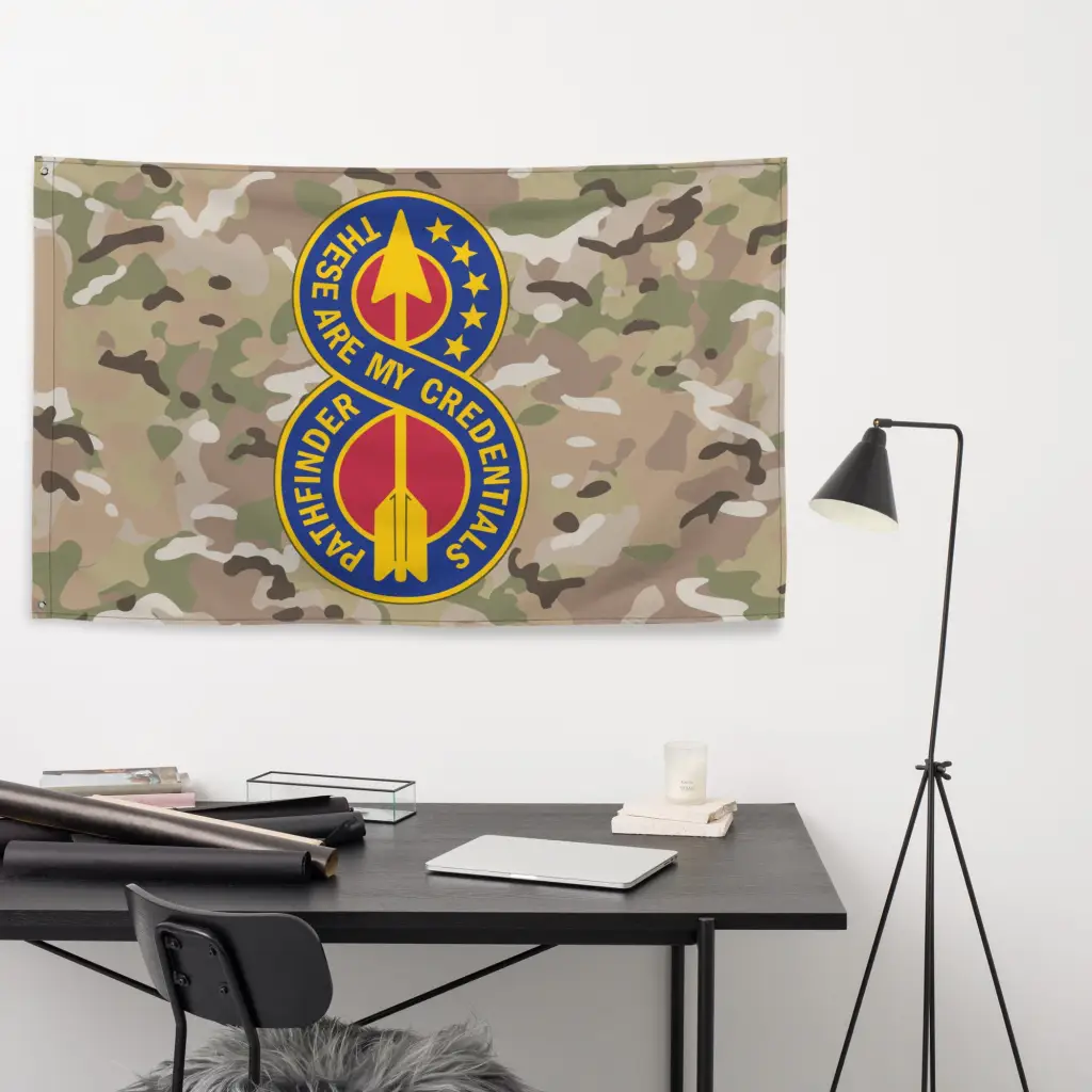 8th Infantry Division DUI Indoor Wall Flag - Image 4