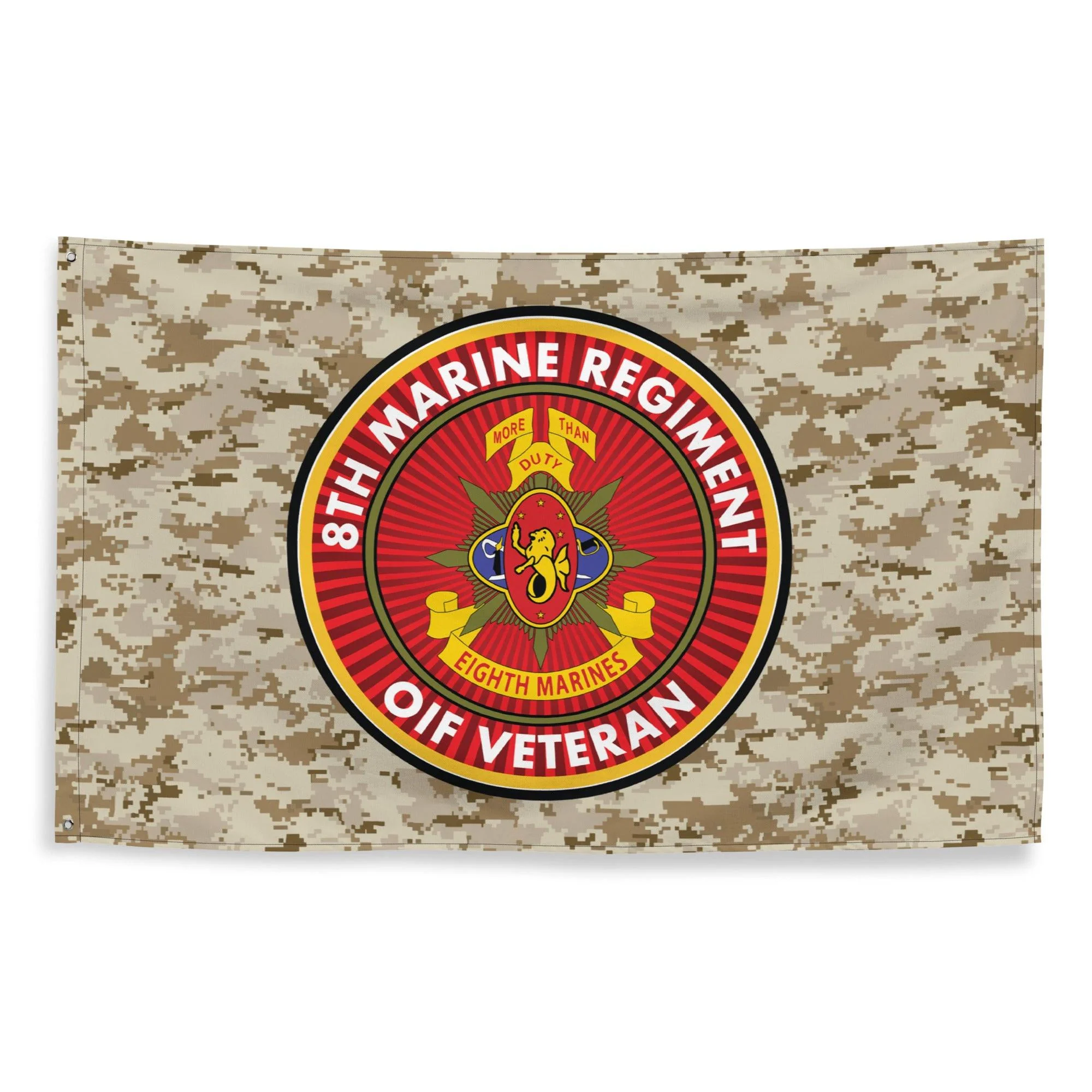 8th Marine Regiment OIF Veteran Emblem MARPAT Flag - Image 4