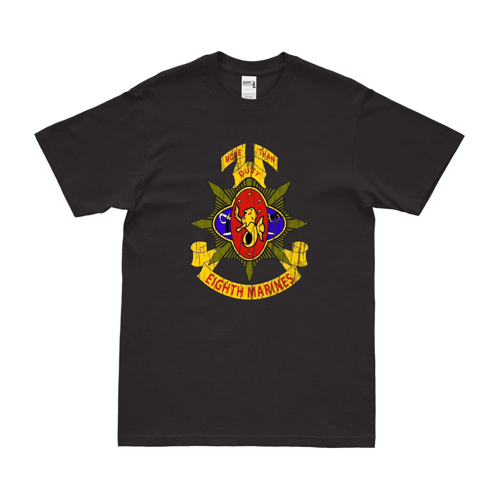 8th Marine Regiment Unit Emblem T-Shirt - Image 3