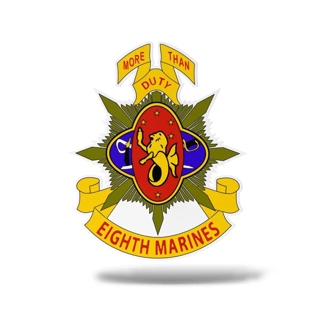 8th Marine Regiment Vinyl Sticker Decal - Image 2