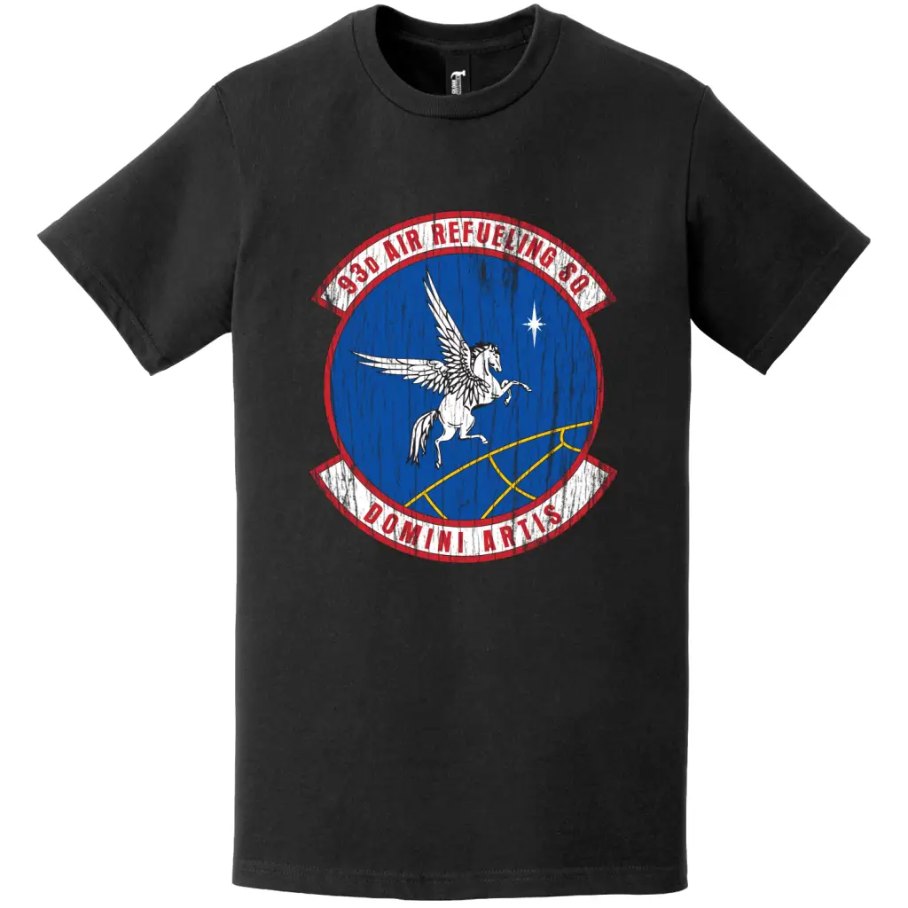93rd Air Refueling Squadron (55th ARS) Distressed Logo T-Shirt
