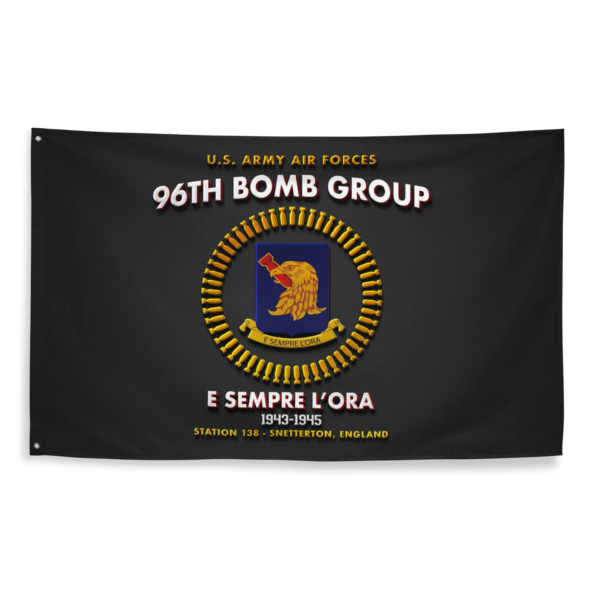 96th Bomb Group WW2 Legacy Black Flag - Image 3