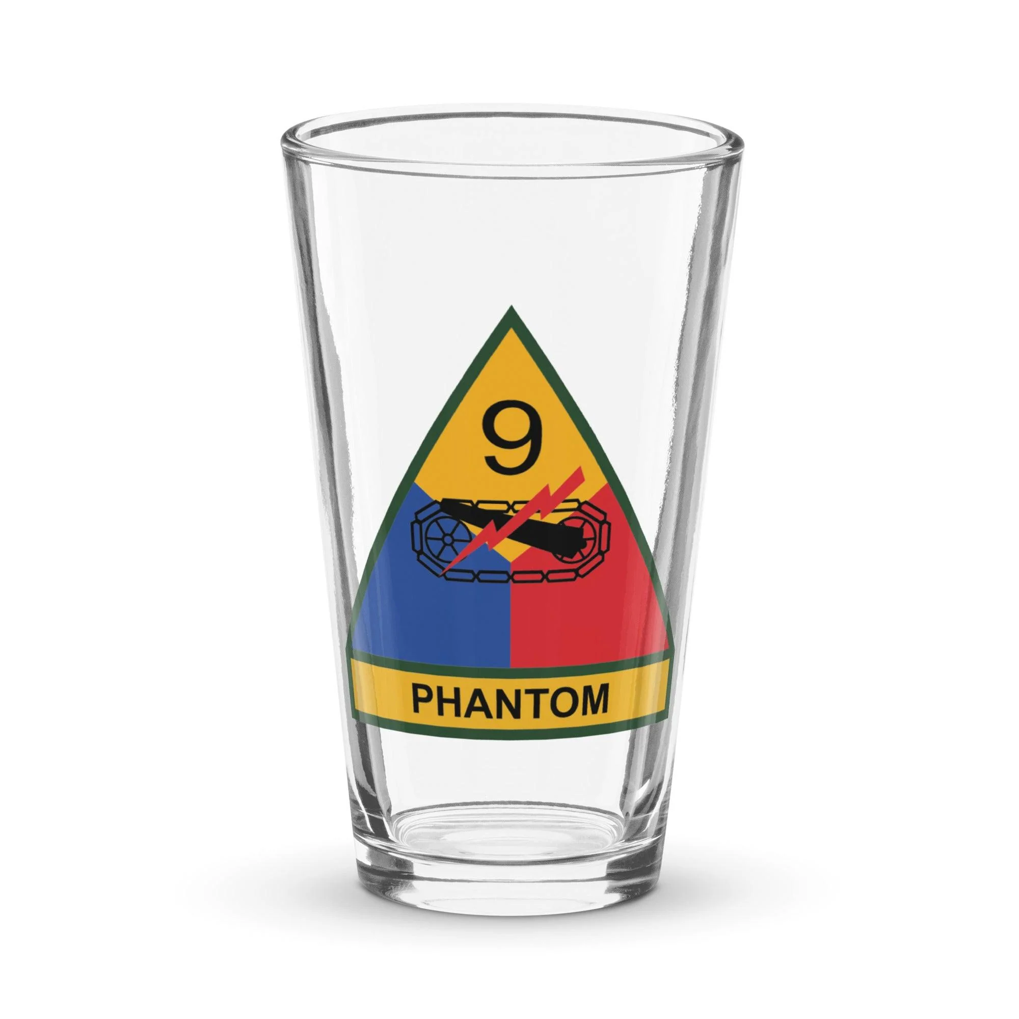 9th Armored Division Beer Pint Glass