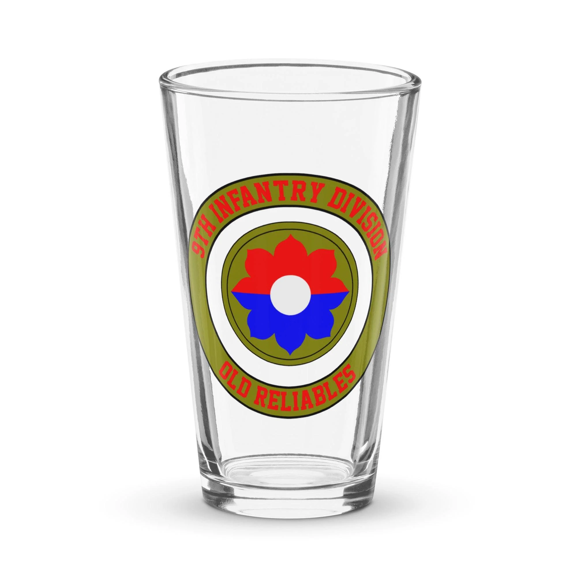 9th Infantry Division Old Reliables Beer Pint Glass