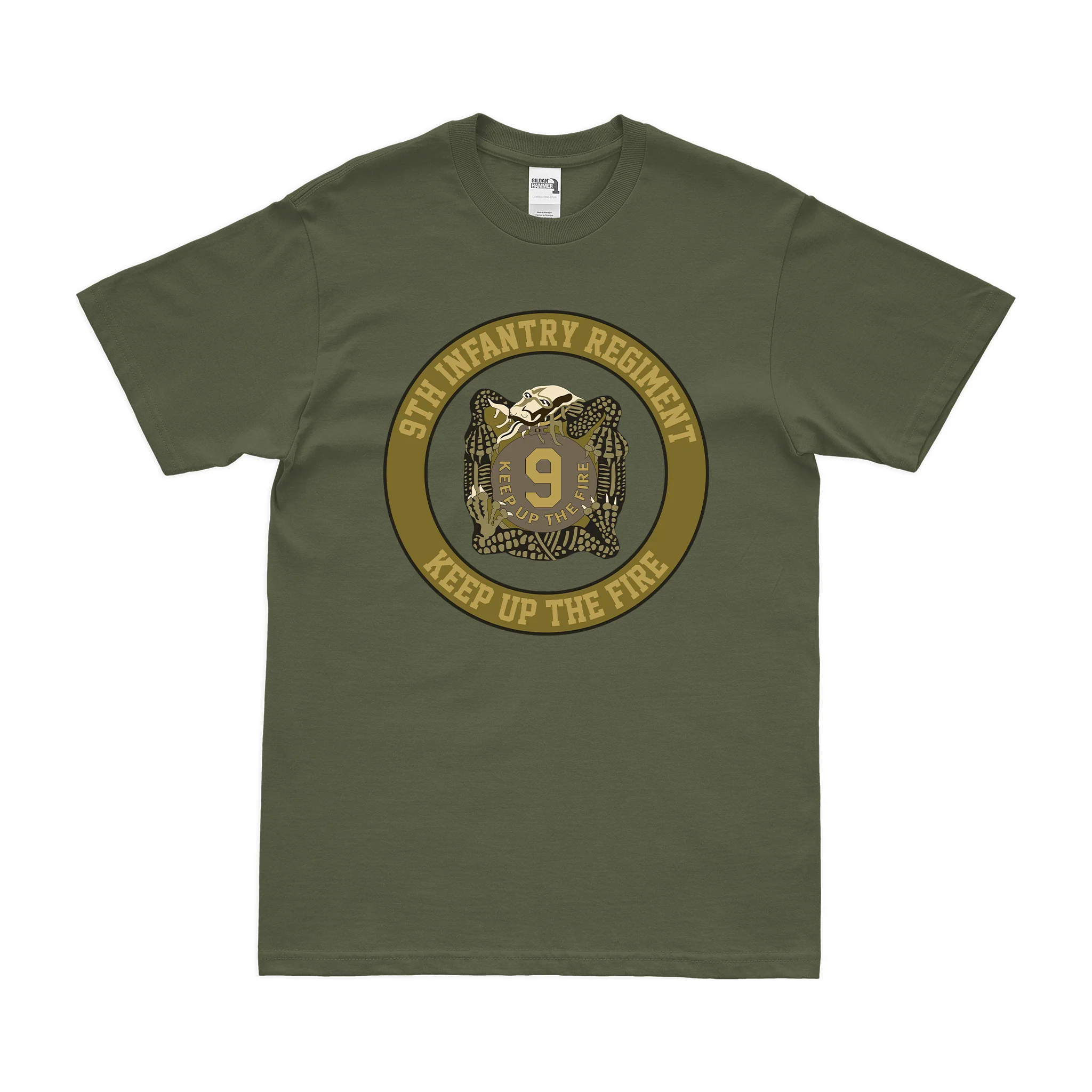 9th Infantry Regiment Circle Emblem T-Shirt - Image 2