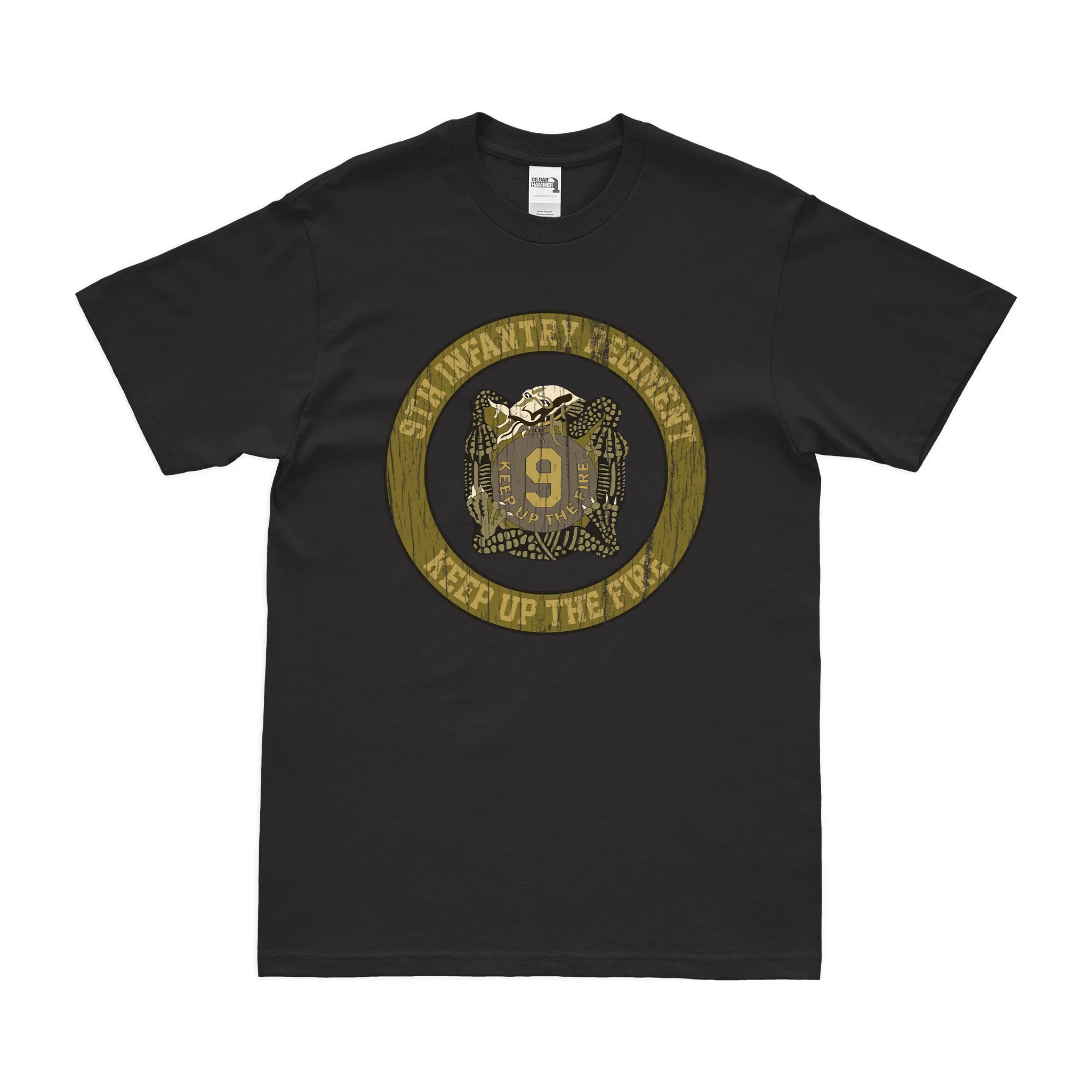 9th Infantry Regiment Circle Emblem T-Shirt - Image 3