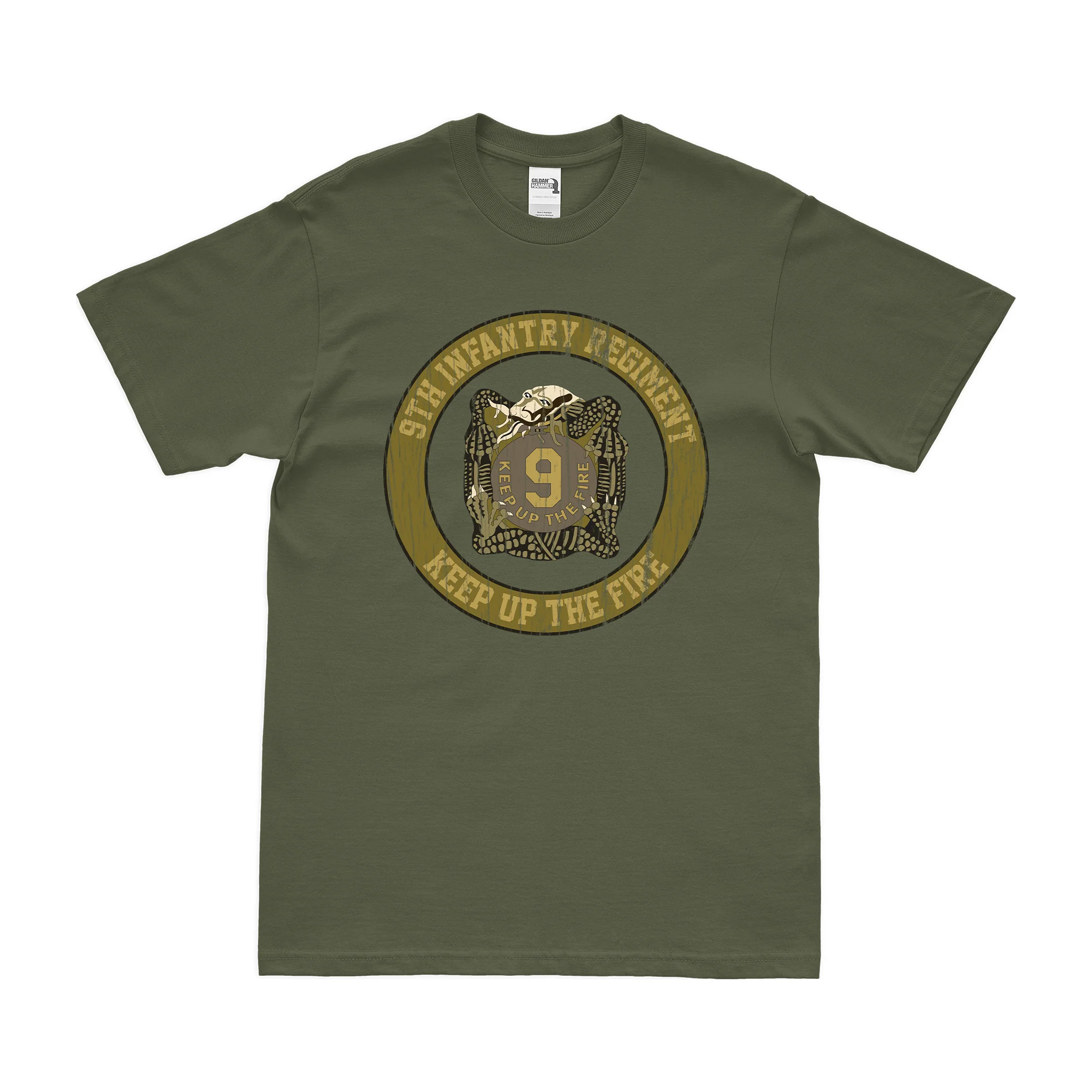 9th Infantry Regiment Circle Emblem T-Shirt - Image 4
