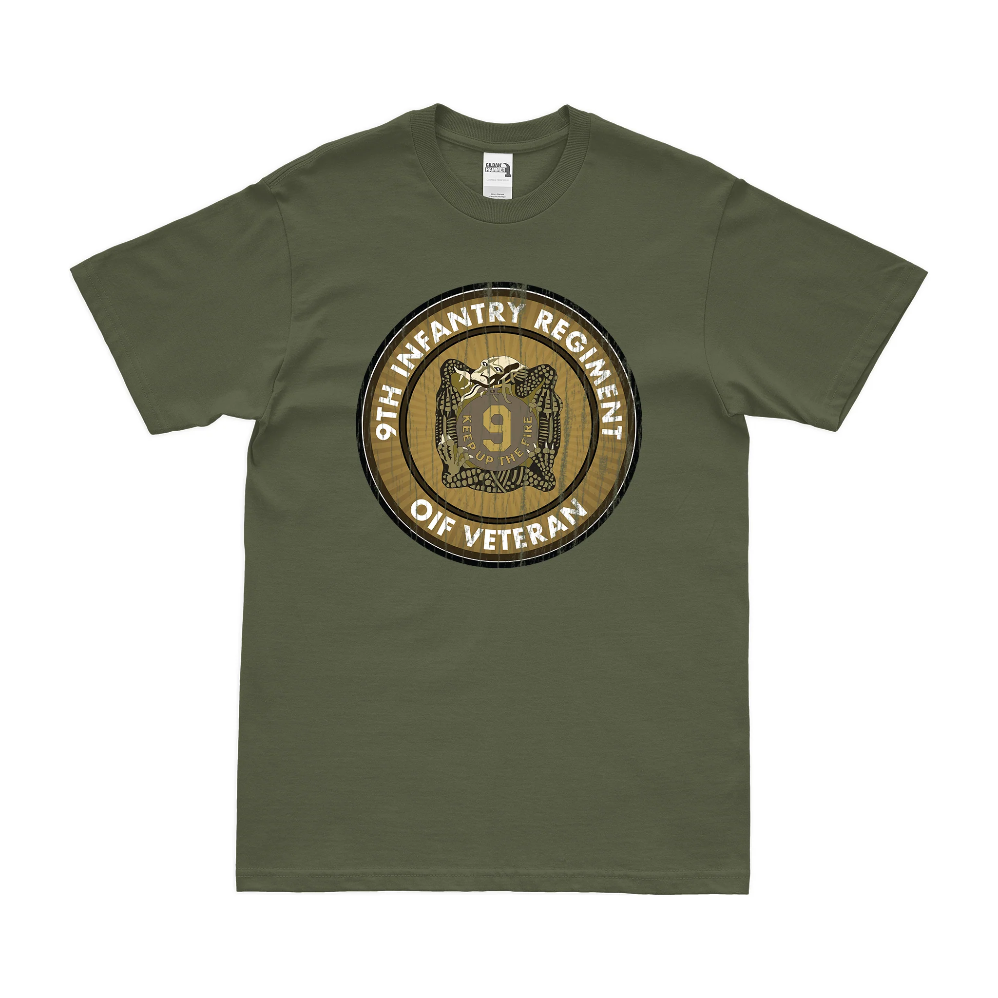 9th Infantry Regiment OIF Veteran T-Shirt - Image 4