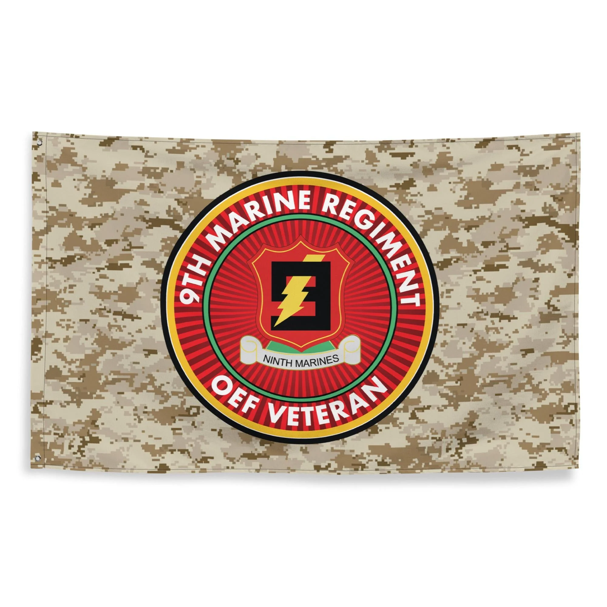 9th Marine Regiment Enduring Freedom OEF Veteran MARPAT Flag - Image 4