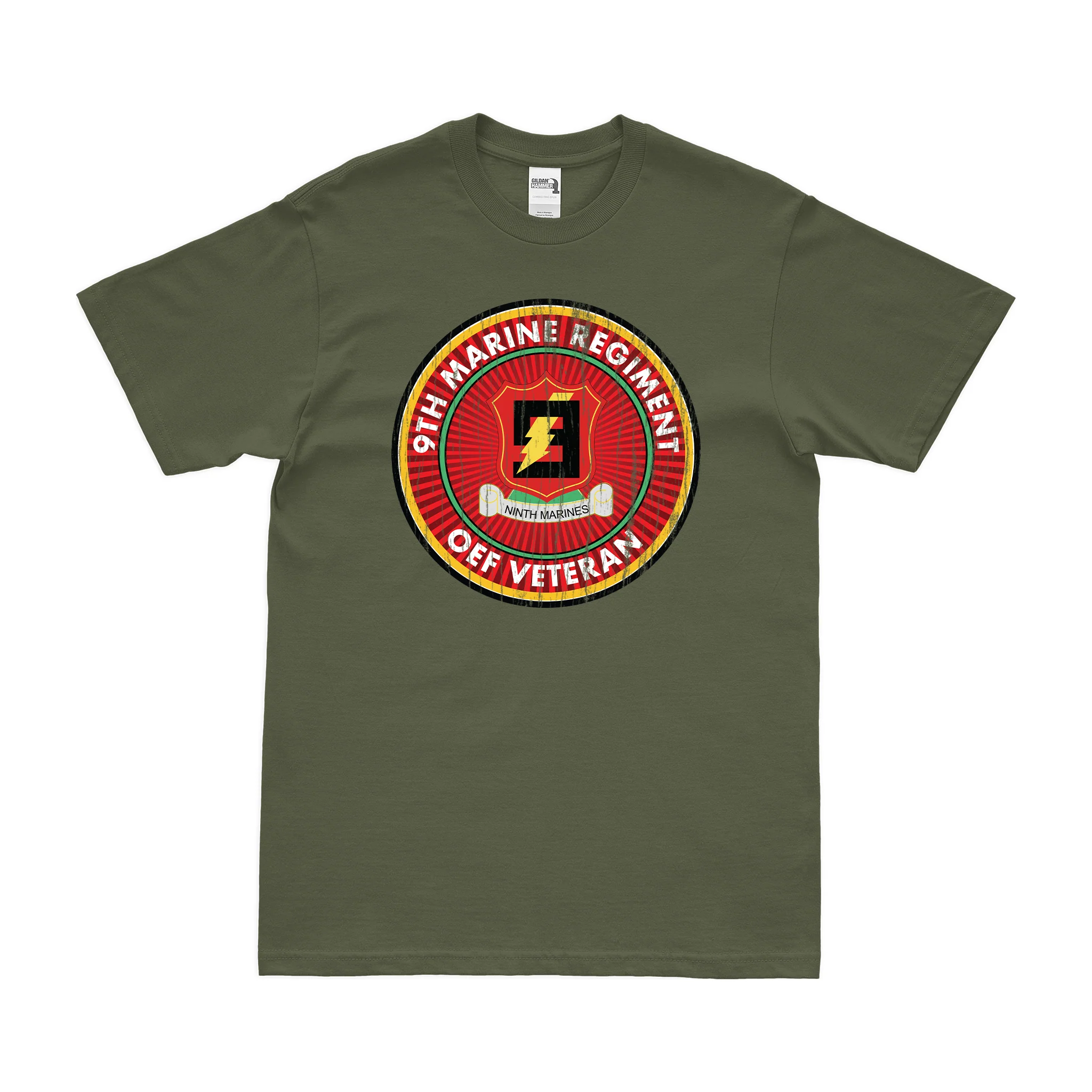 9th Marine Regiment OEF Veteran T-Shirt - Image 4