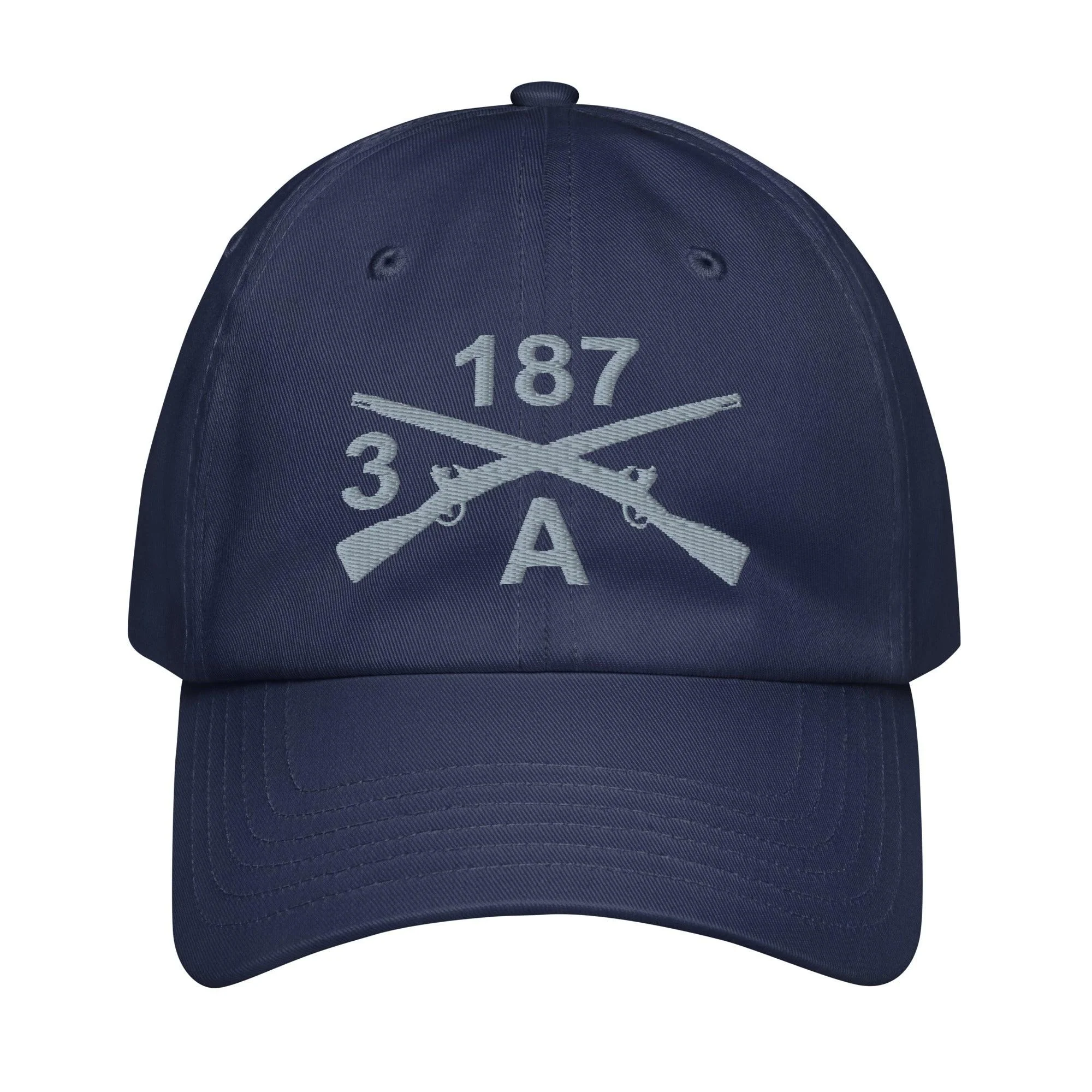 A CO. 3-187 INF RGT Embroidered Under Armour® Dad Hat - Image 3