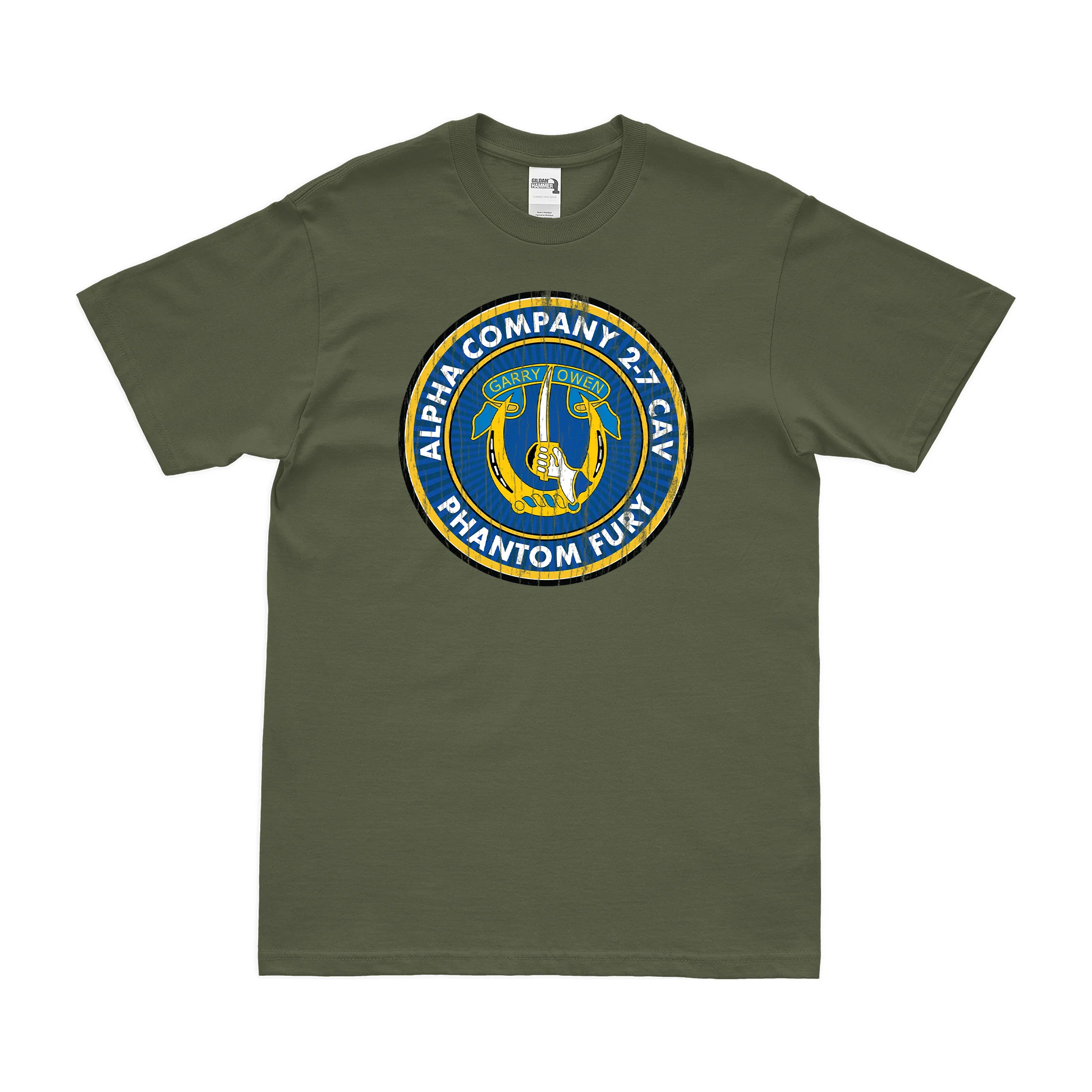 A. Company 2-7 CAV Phantom Fury Emblem T-Shirt - Image 4