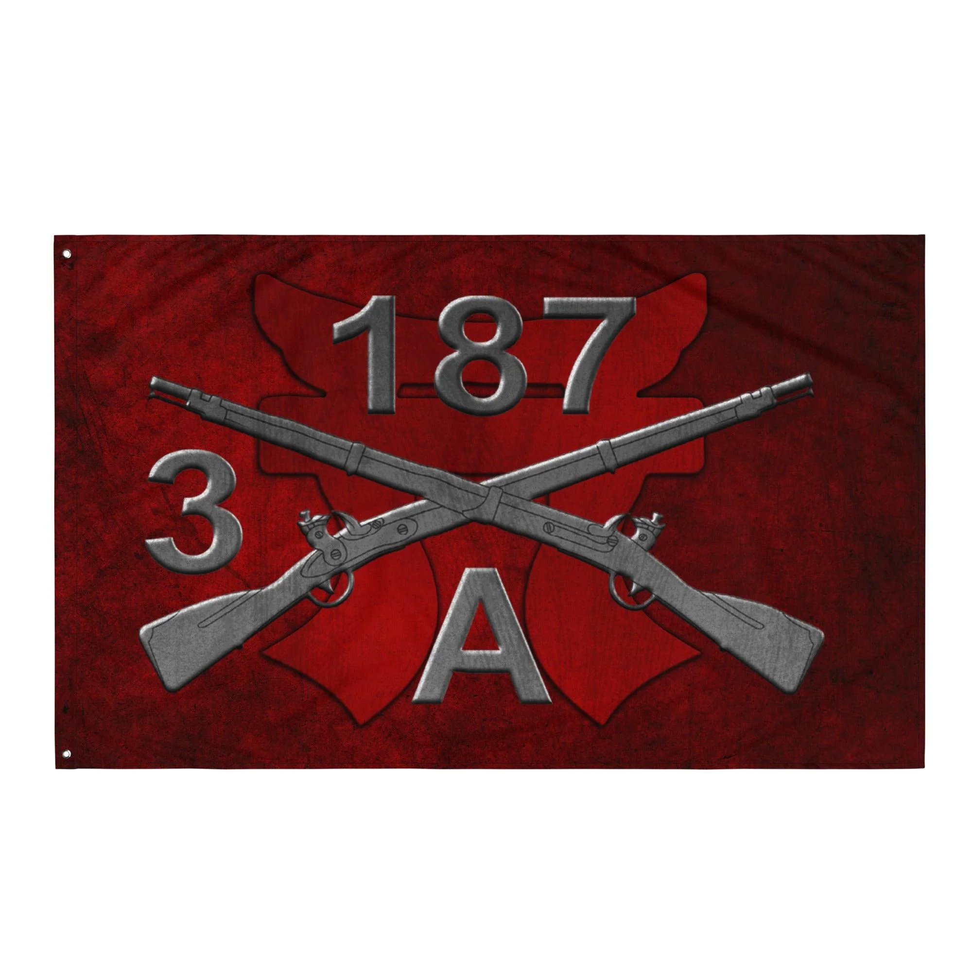 A Company 3-187 Infantry Iron Rakkasans Torii Wall Flag