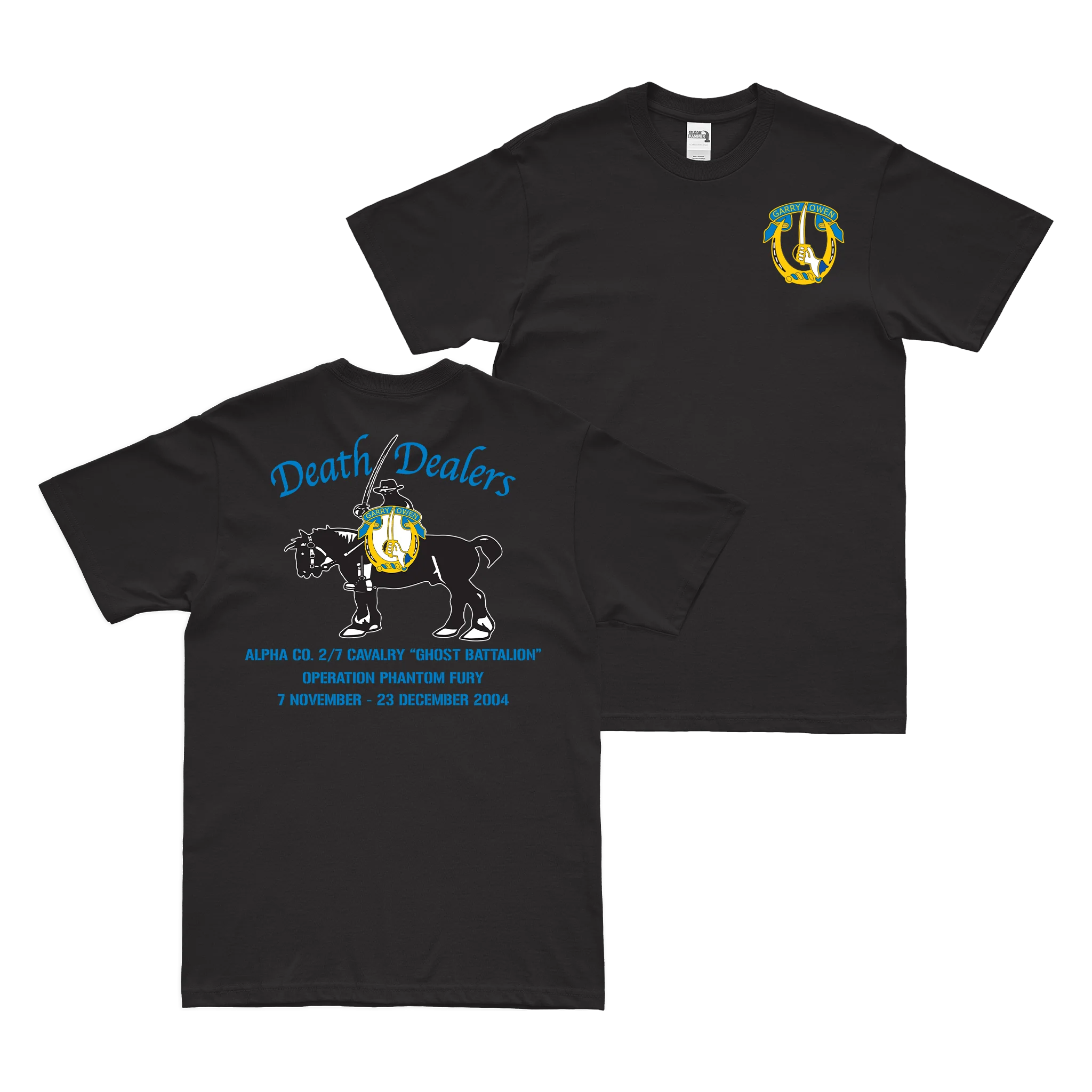 Alpha Co. 2-7 CAV Phantom Fury Death Dealers T-Shirt