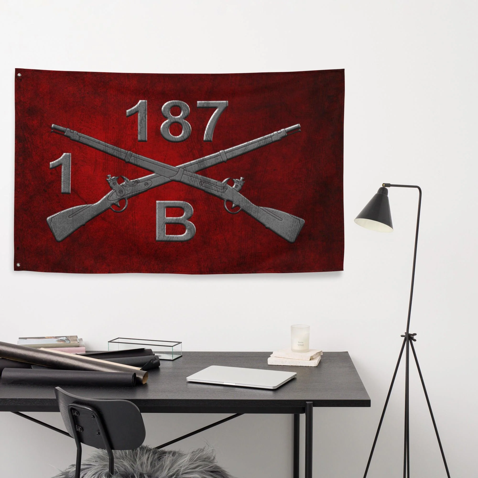 B Co. 1-187 Infantry "Leader Rakkasans" Torii Flag - Image 4