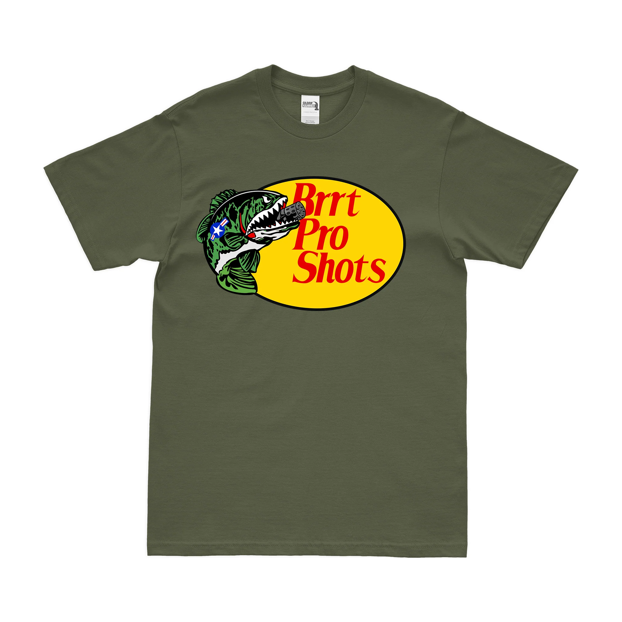 Brrt Pro Shots - A-10 Warthog Thunderbolt II Parody T-Shirt - Image 2