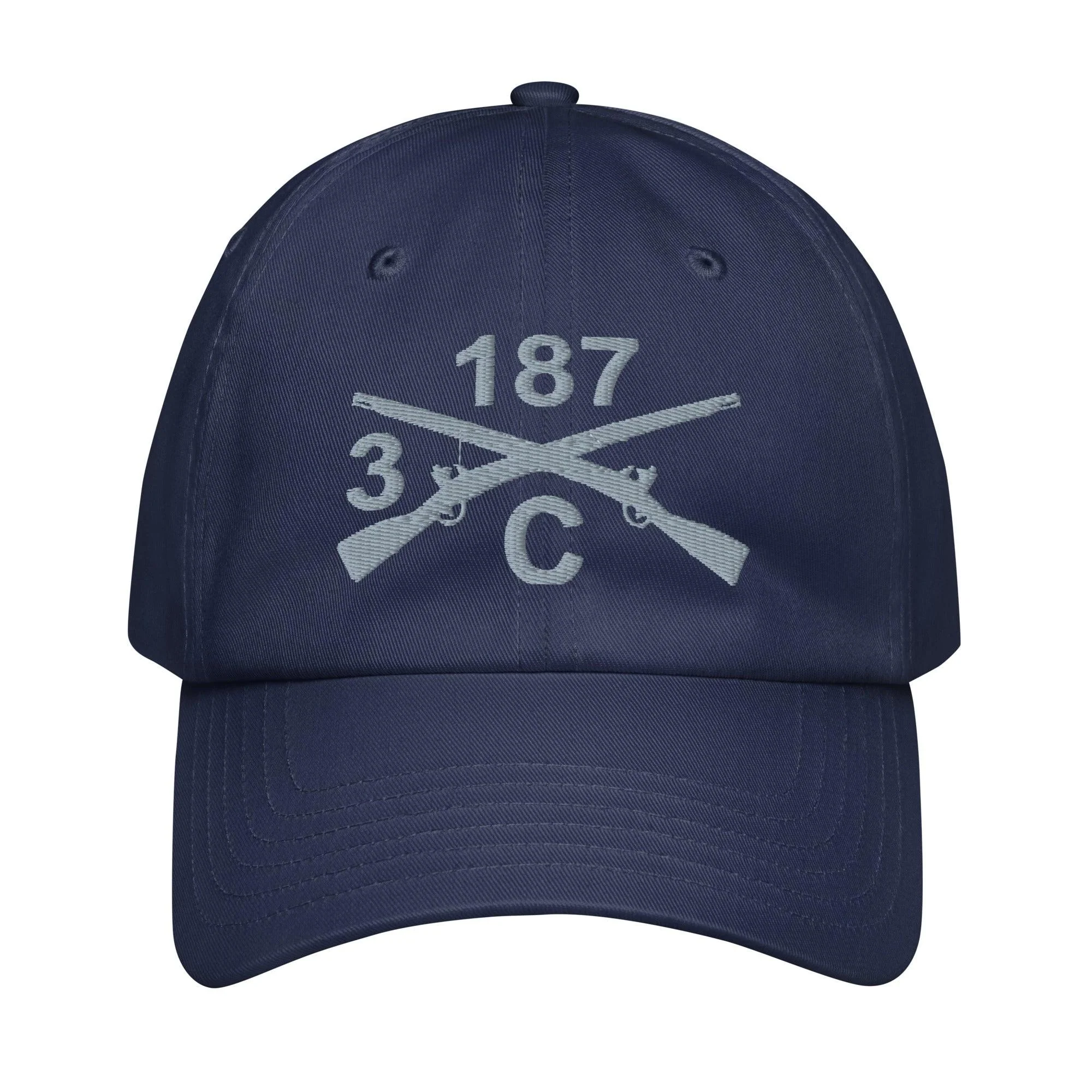 C CO. 3-187 INF RGT Embroidered Under Armour® Dad Hat - Image 3