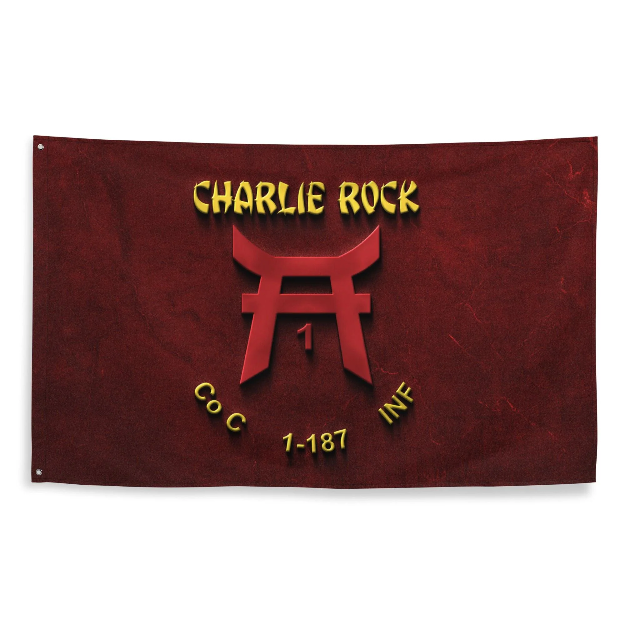 C Co "Charlie Rock" 1-187 Infantry Regiment Red Flag - Image 3