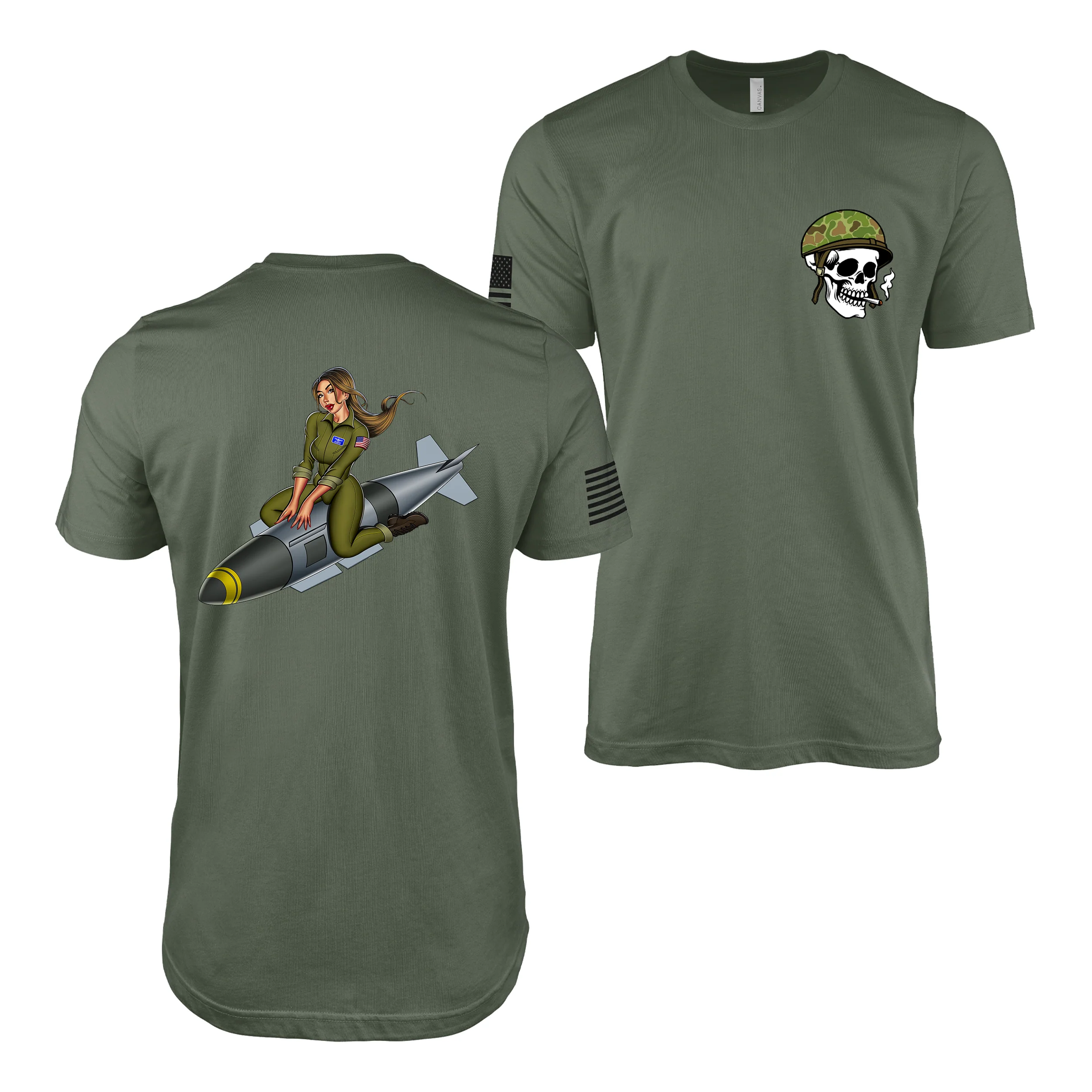 Cruz Missile U.S. Air Force Pin-Up Girl Judy T-Shirt - Image 2