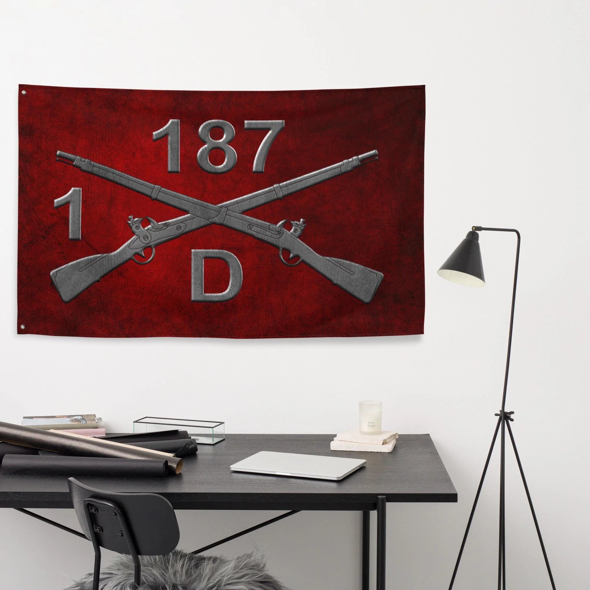 D Co. 1-187 Infantry "Leader Rakkasans" Torii Flag - Image 4