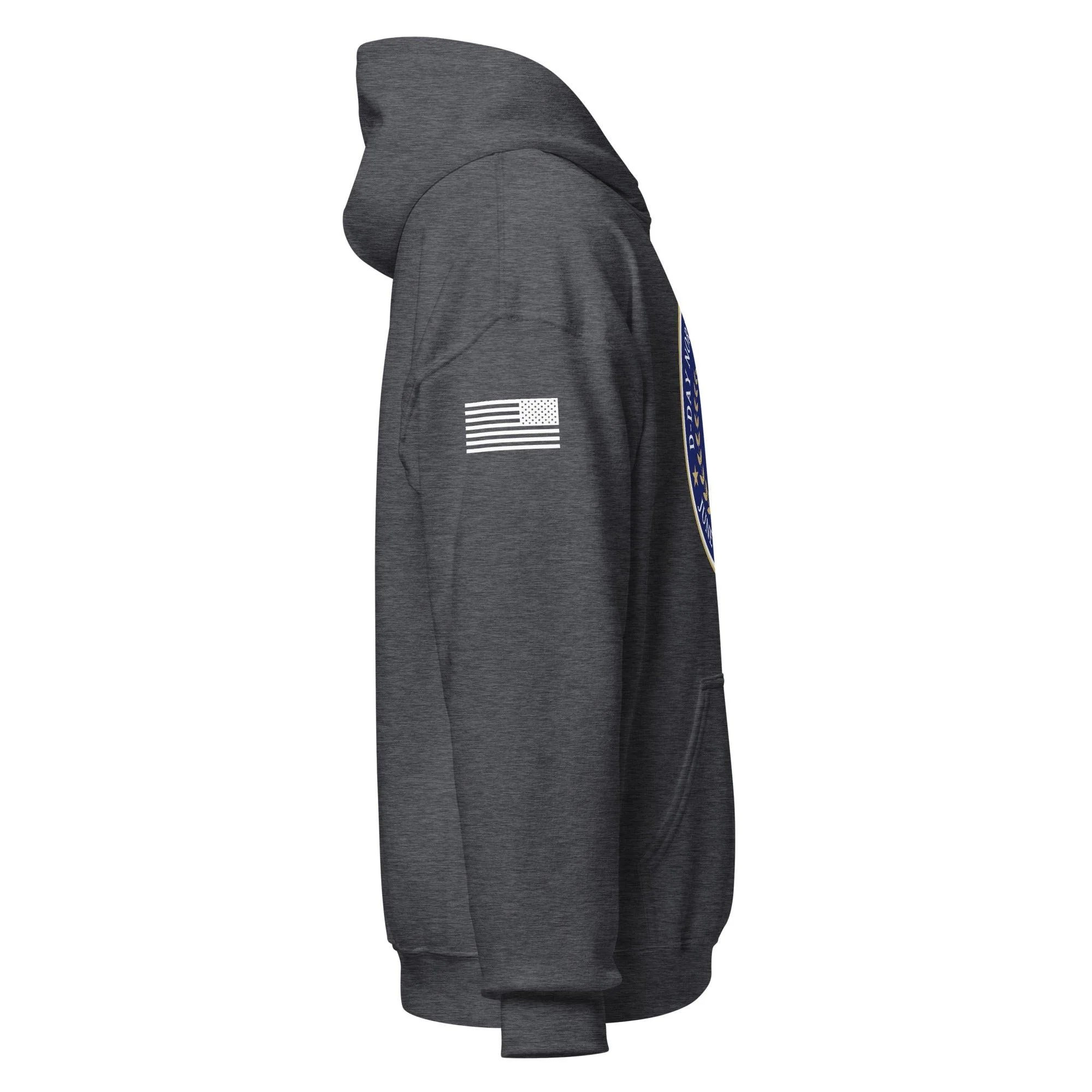D-Day 2024 80th Anniversary Memorial Emblem Unisex Hoodie - Image 6
