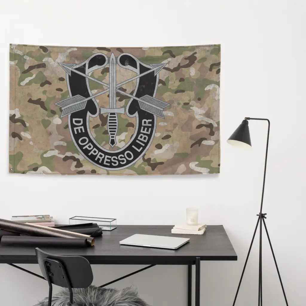 De Oppresso Liber U.S. Army Special Forces Indoor Wall Flag - Image 5