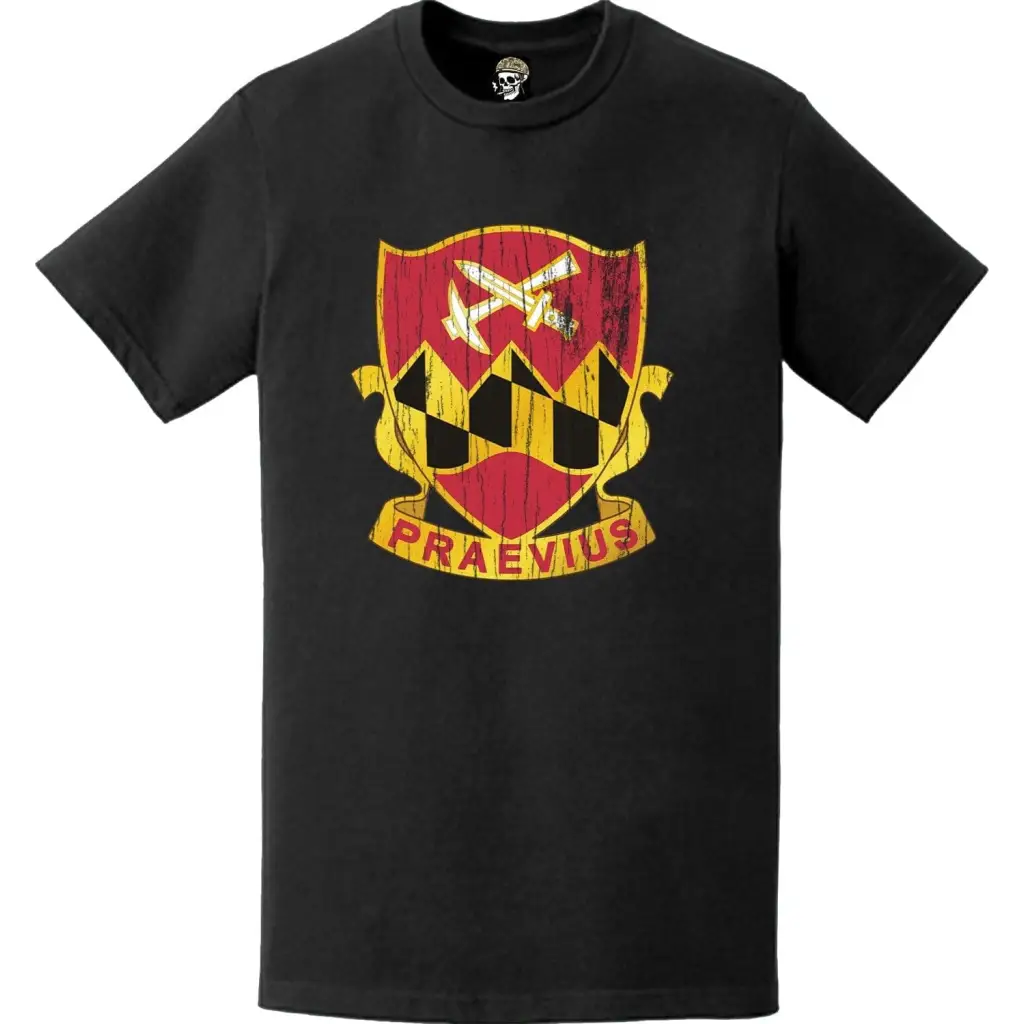 Distressed 121st Engineer Battalion Logo Emblem T-Shirt