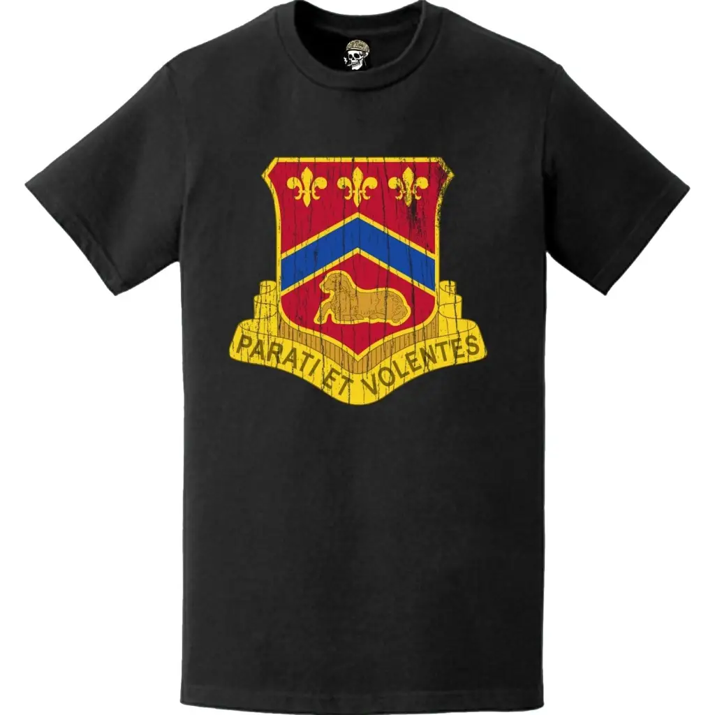 Distressed 123rd Engineer Battalion Logo Emblem T-Shirt