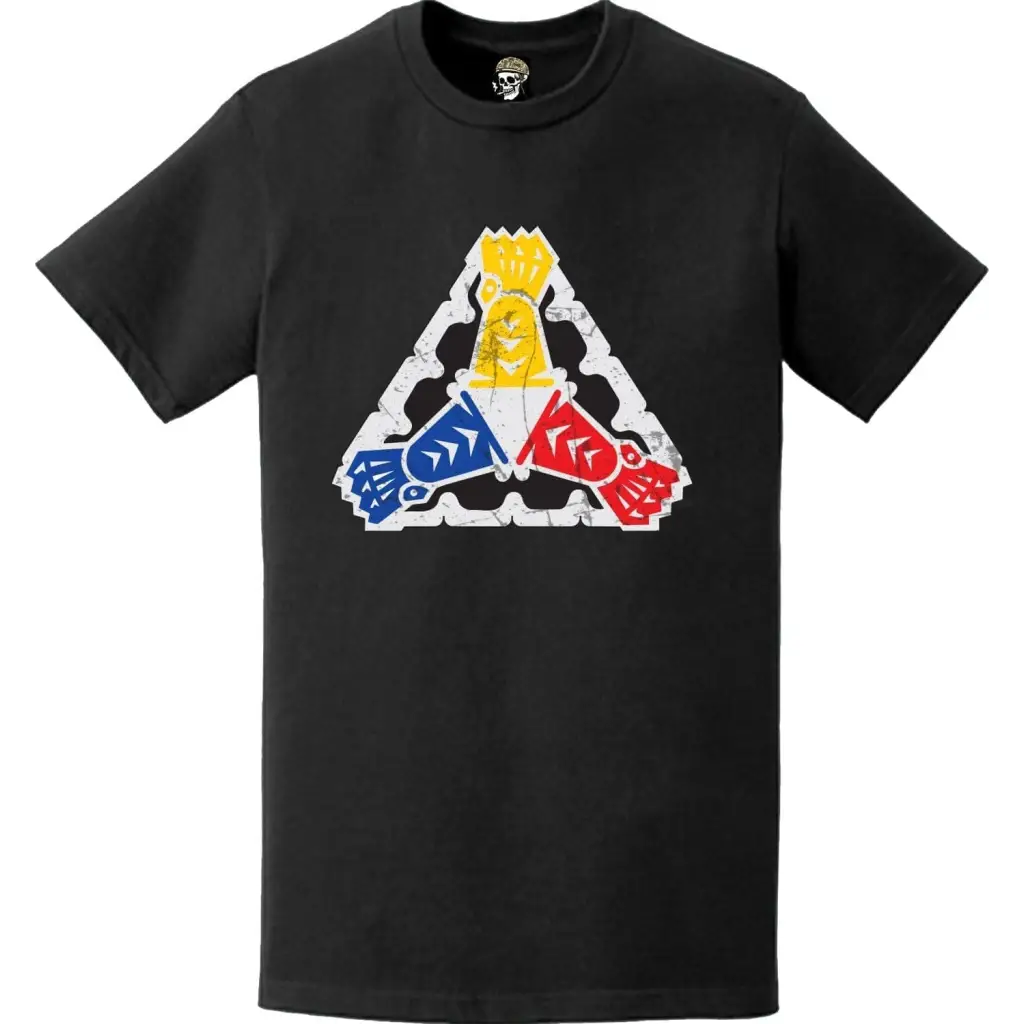 Distressed 125th Armor Regiment Emblem Logo T-Shirt