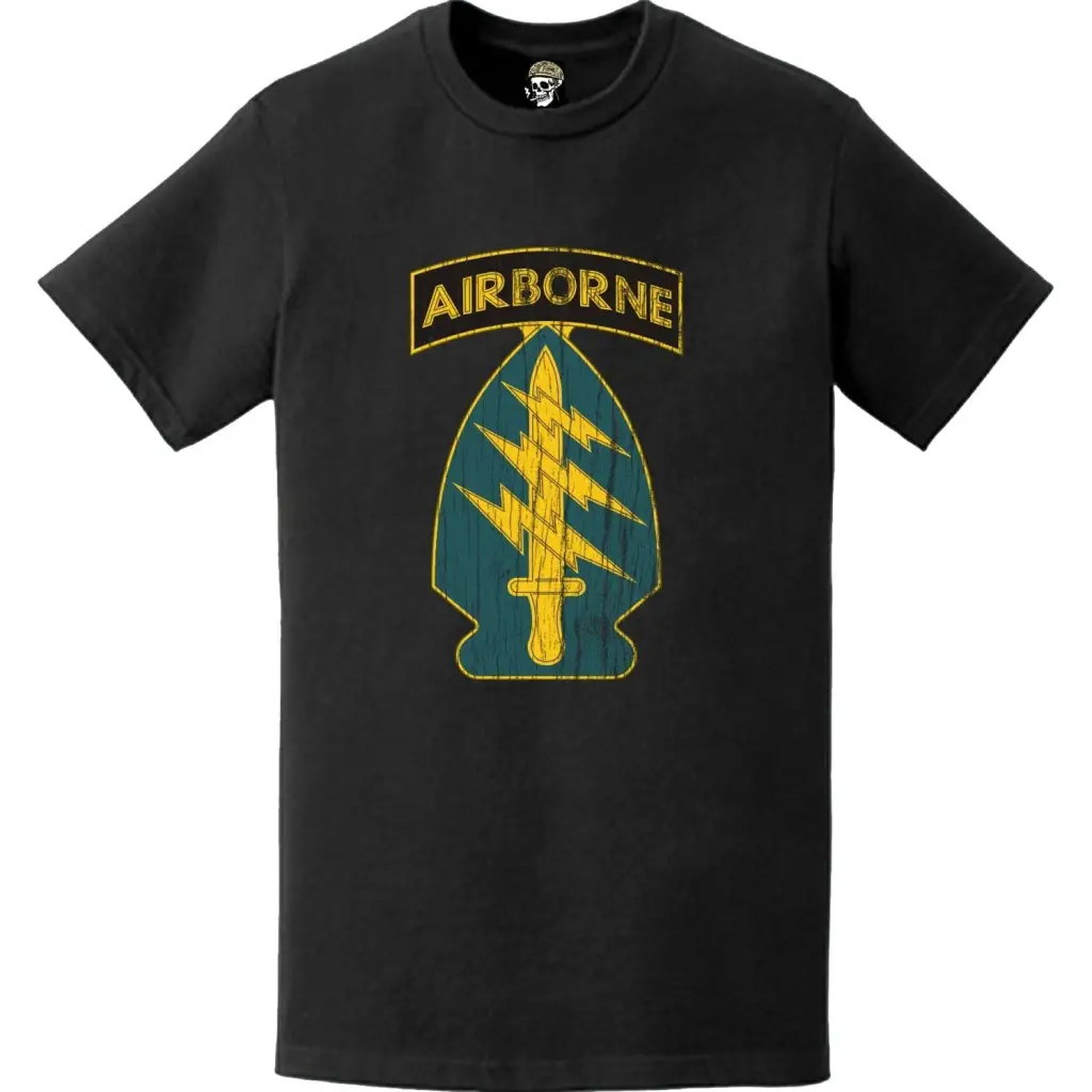 Distressed 1st Special Forces Command (1st SFC) (A) Logo Emblem T-Shirt