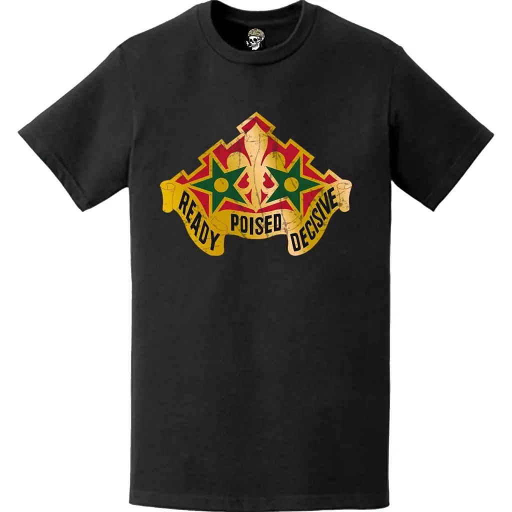 Distressed 252nd Armor Regiment Emblem Logo T-Shirt