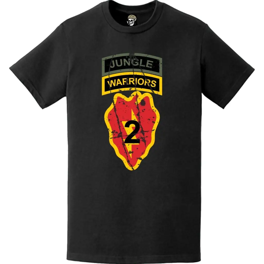 Distressed 2nd IBCT, 25th ID "Warriors" Logo Emblem T-Shirt