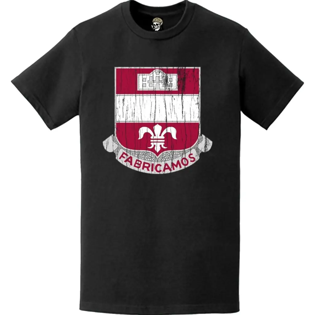 Distressed 315th Engineer Battalion Logo Emblem Unit Crest T-Shirt