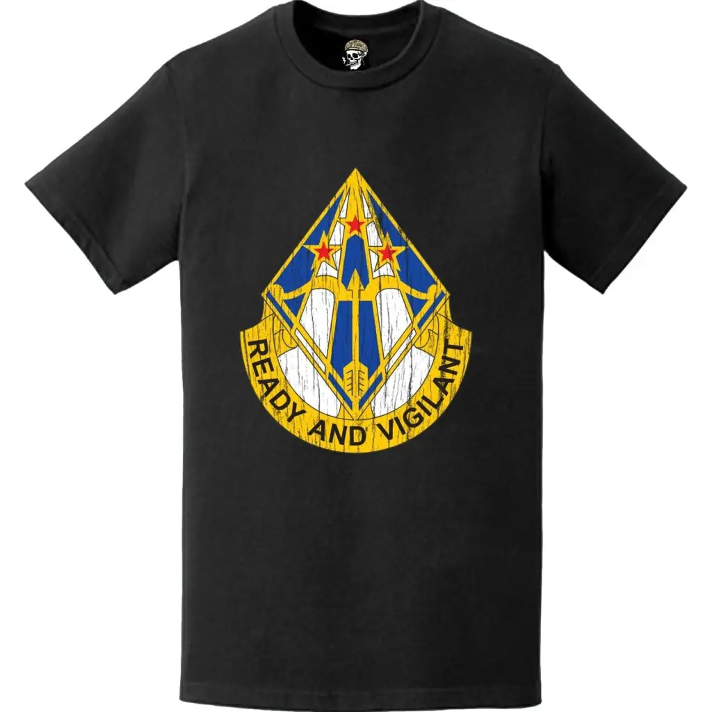 Distressed 31st Air Defense Artillery Brigade Logo T-Shirt