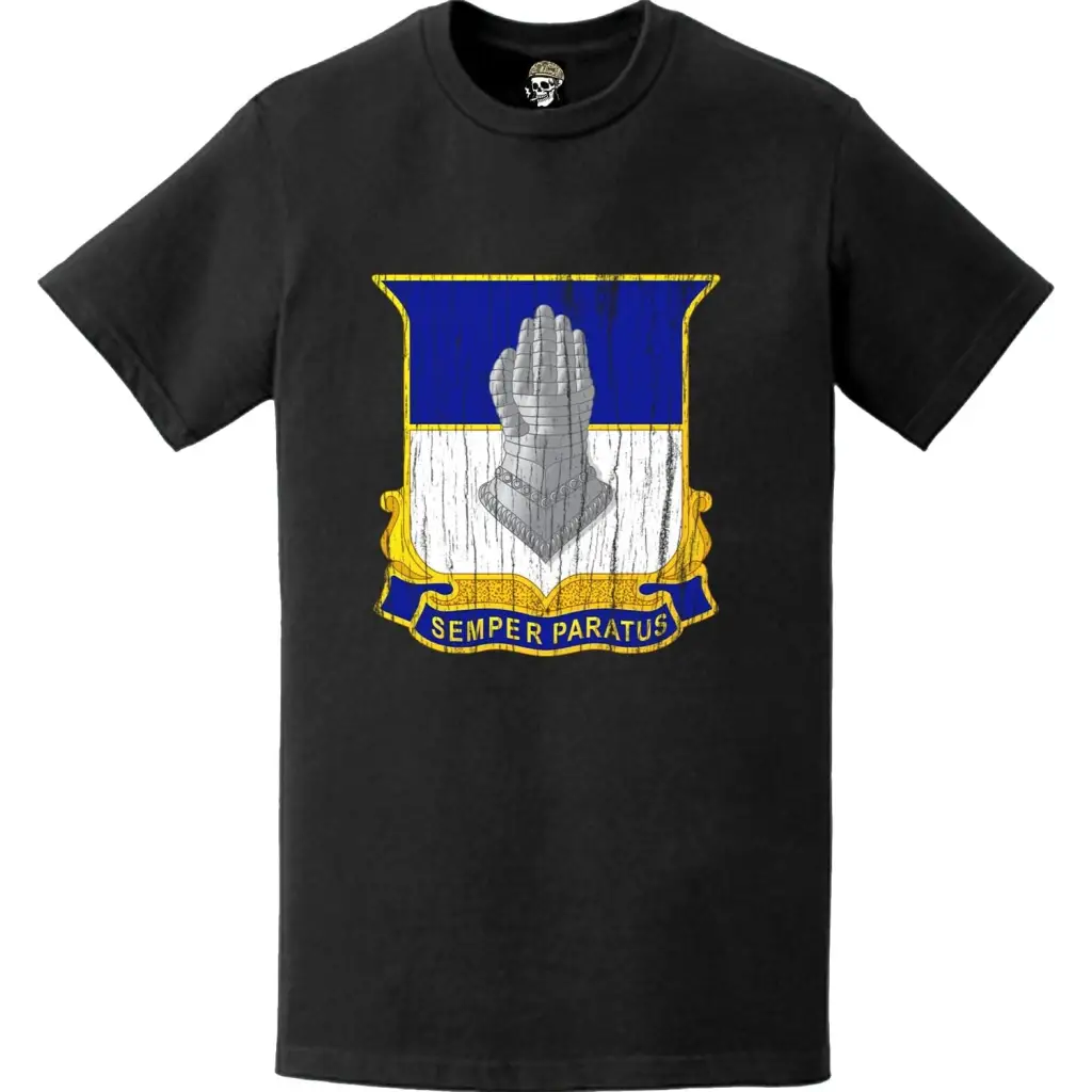 Distressed 320th Cavalry Regiment Logo Emblem T-Shirt
