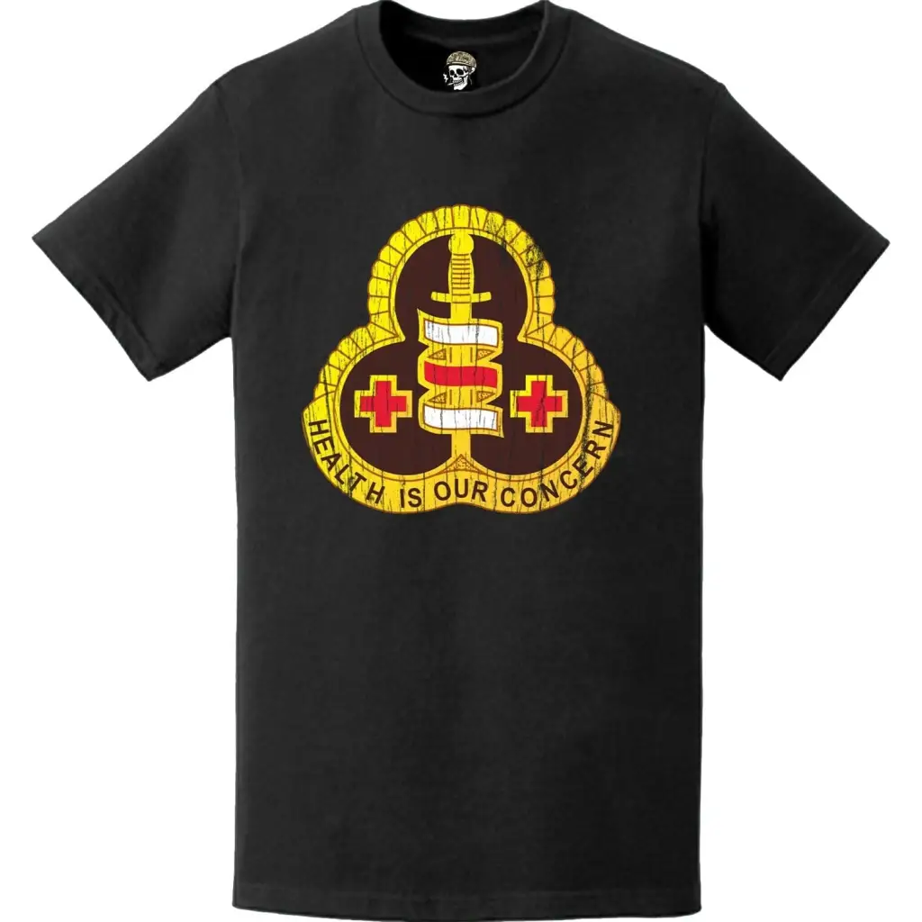 Distressed 331st Medical Group Emblem Logo T-Shirt