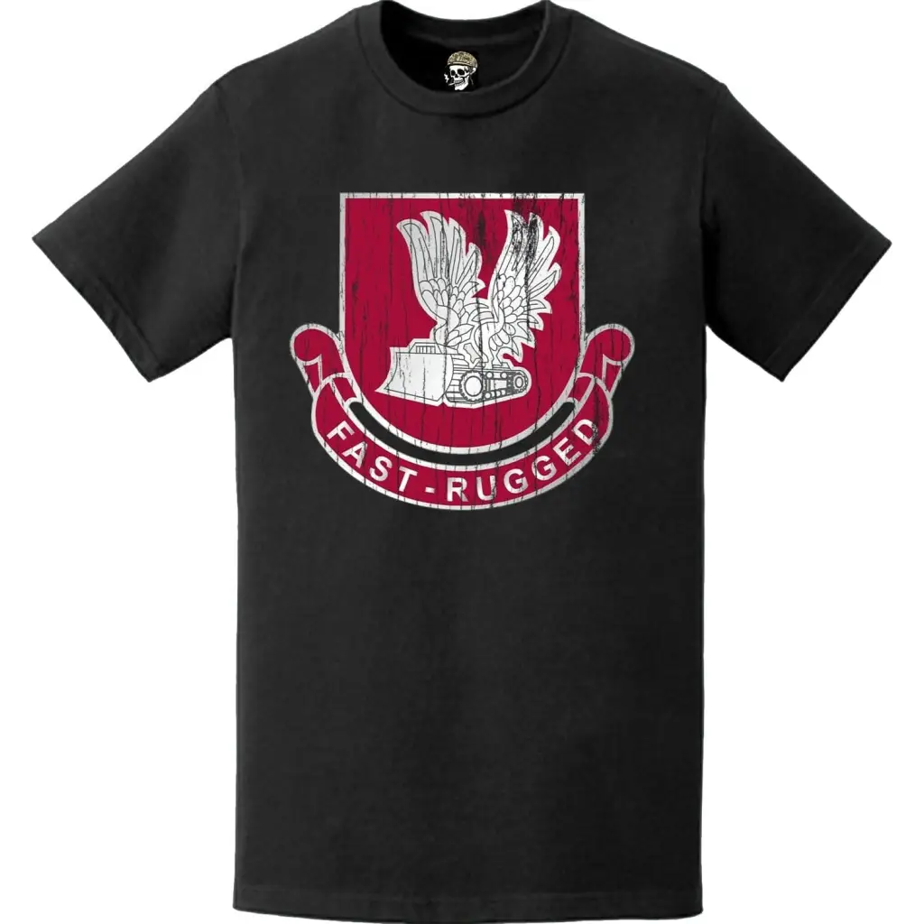 Distressed 365th Engineer Battalion Logo Emblem T-Shirt