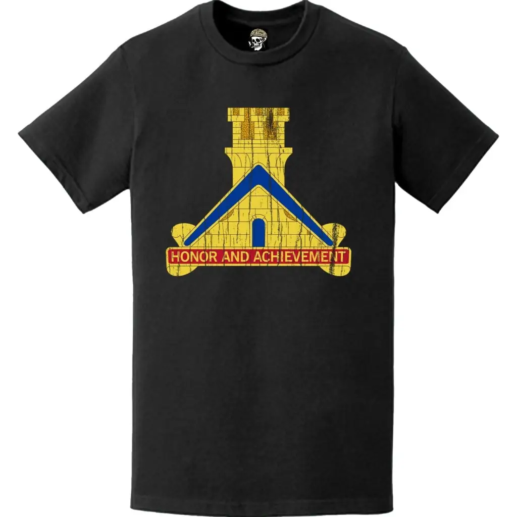Distressed 379th Engineer Battalion Logo Emblem T-Shirt